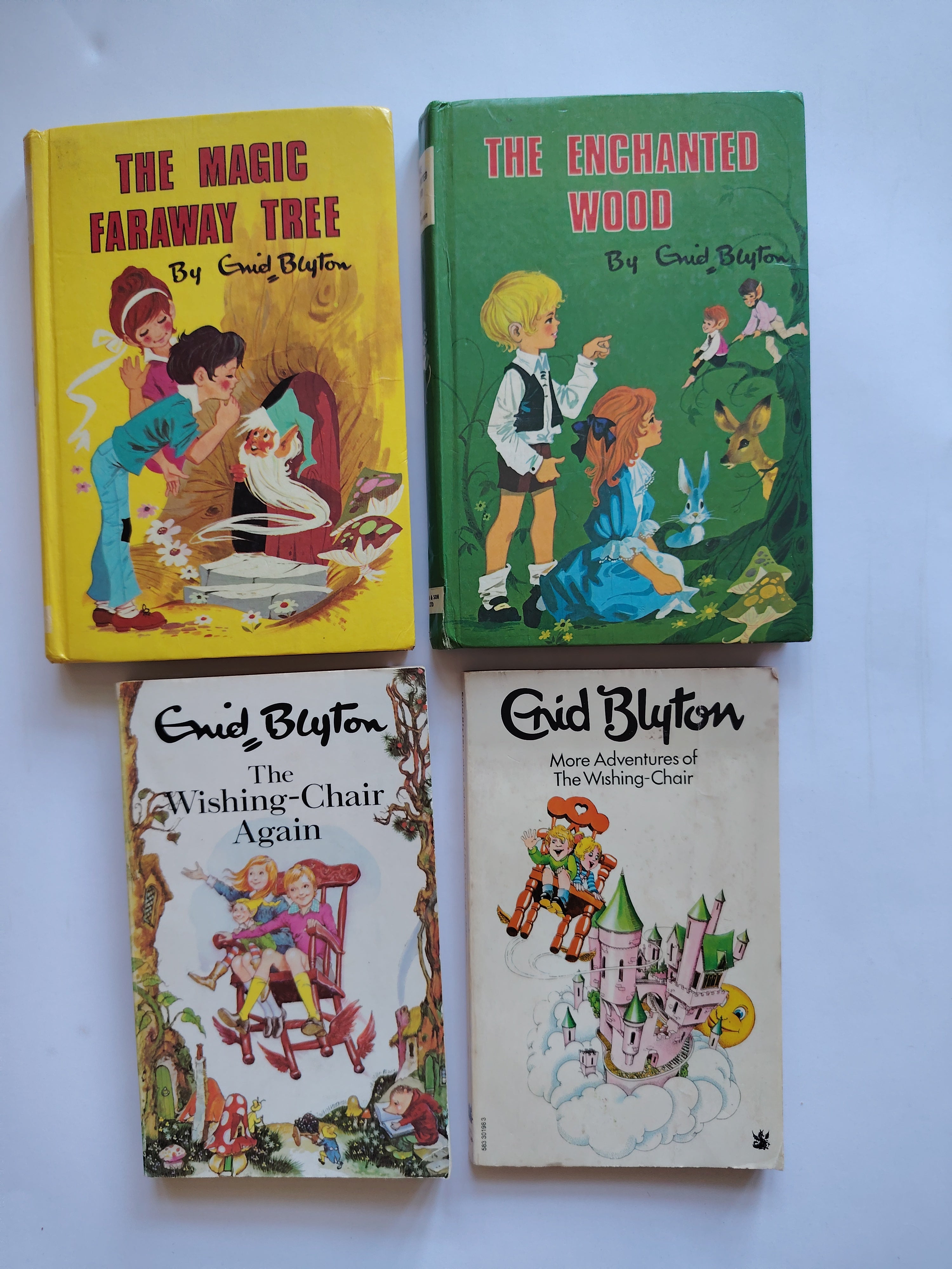 Enid Blyton The Enchanted Tree, The Magic Faraway Tree, The Wishing Chair Again, More Adventures of The Wishing Chair Mix of Hardback and Paperback Books