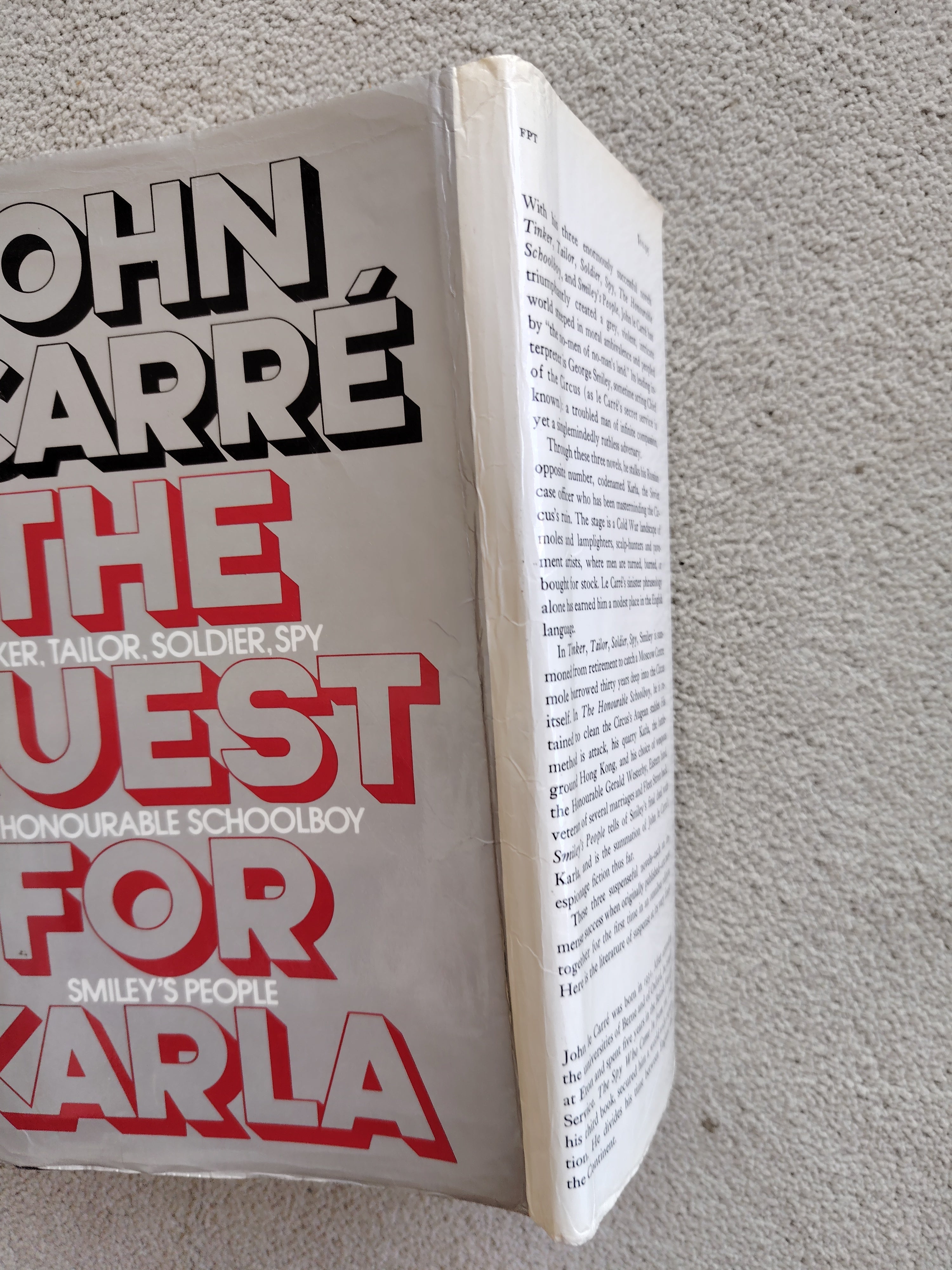 The Quest for Karla by John le Carre Tinkler Tailor Soldier Spy, The Honourable Schoolboy and Smiley's People First US Edition Alfred A Knopf 1982
