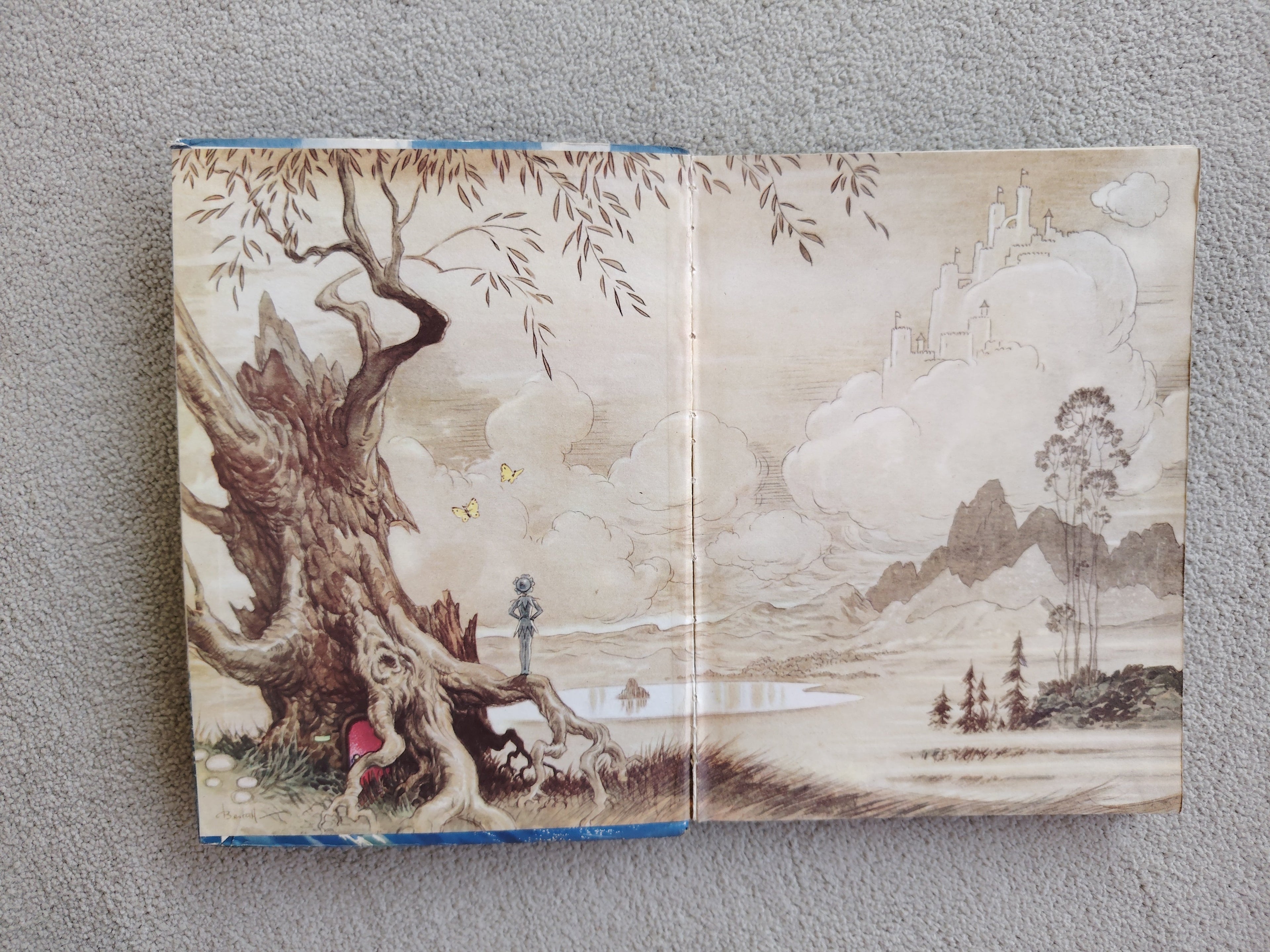 Adventures of Rupert Book The Daily Express Annual 1950 Hardcover Book