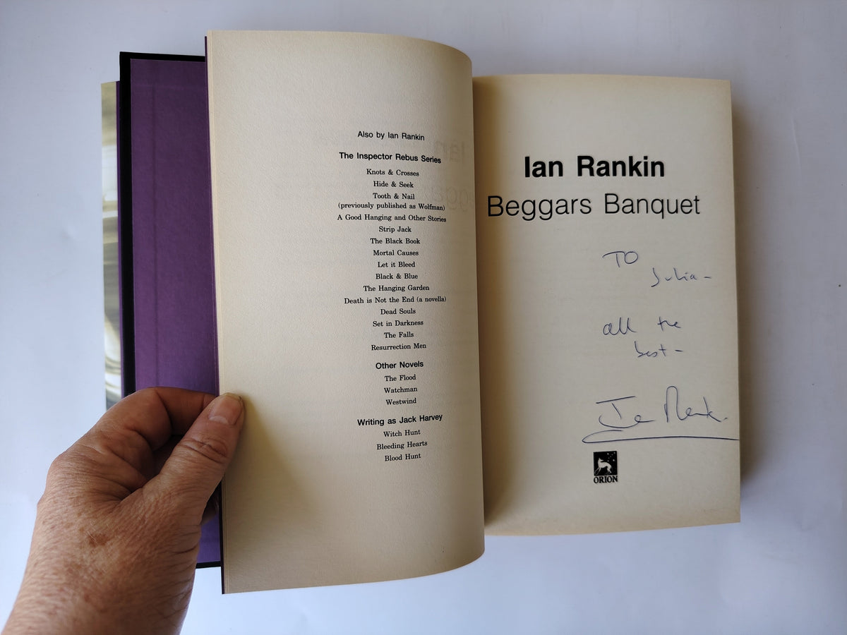 Beggars Banquet by Ian Rankin SIGNED First Edition First Impression Hardback Book 2002