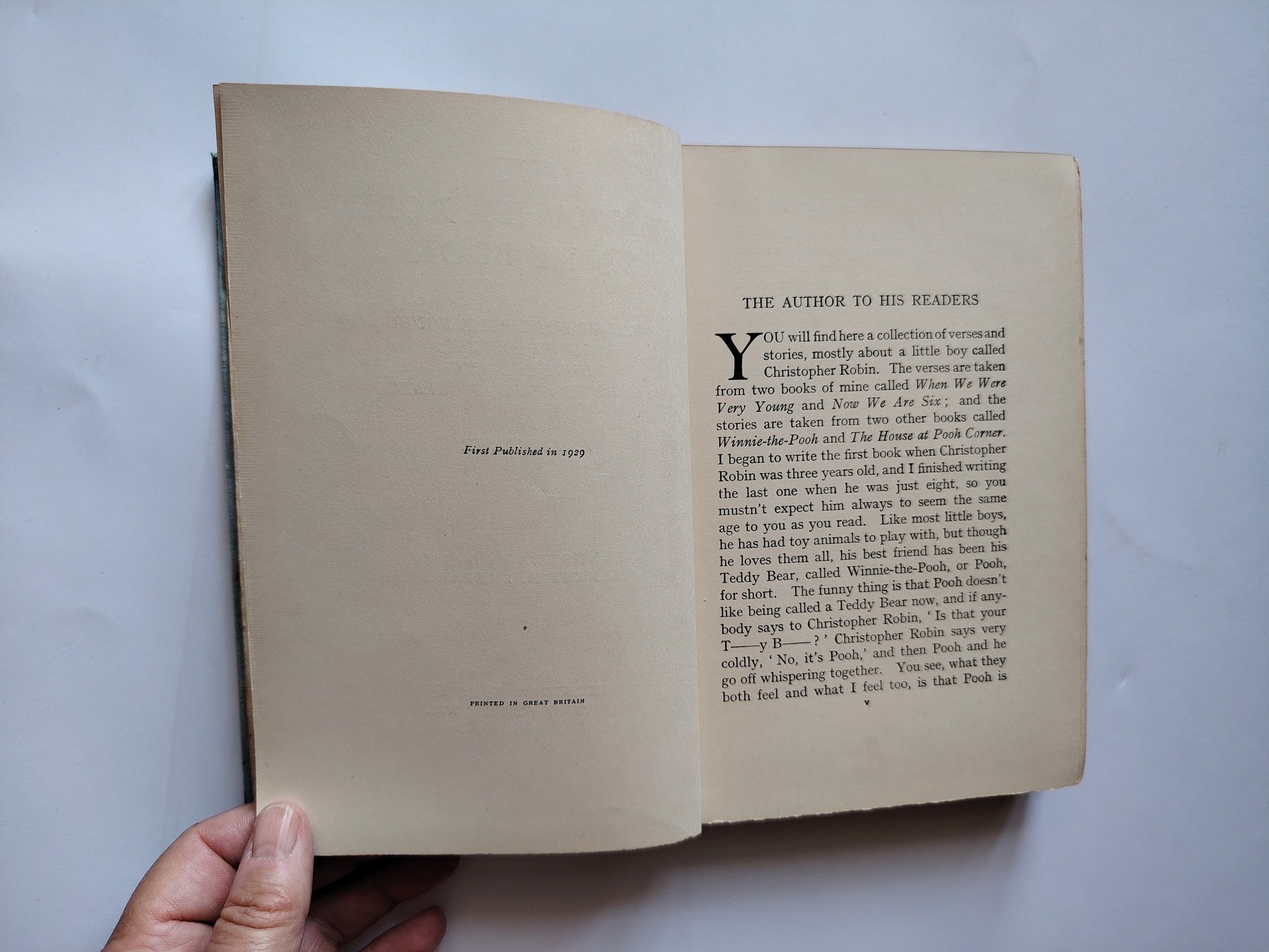 The Christopher Robin Story Book A A Milne First UK Edition 1929 Illustrated by Ernest H Shepard