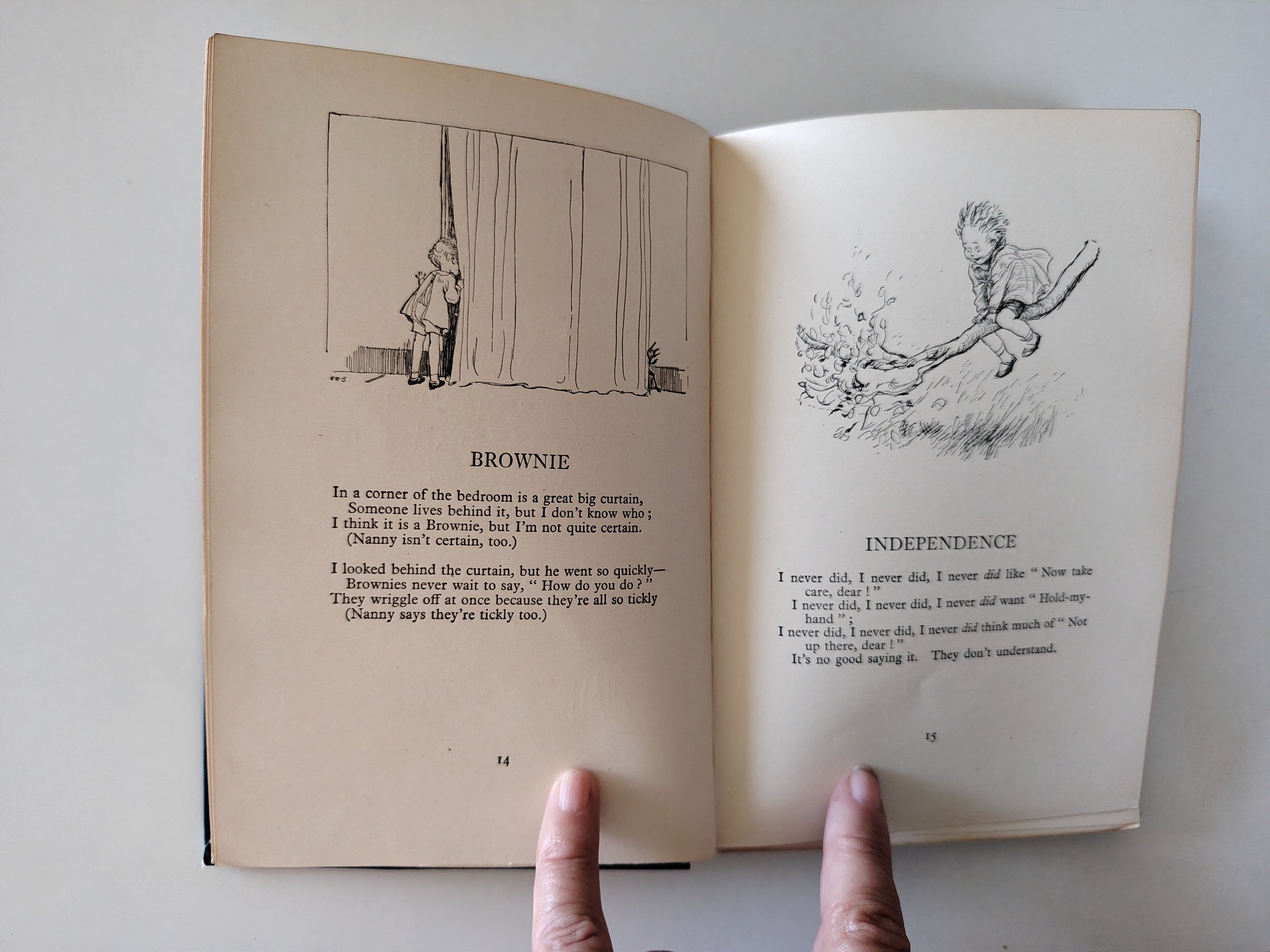 When We Were Very Young by A A Milne with Decorations by Ernest H Shepard Fourteenth Edition 1926