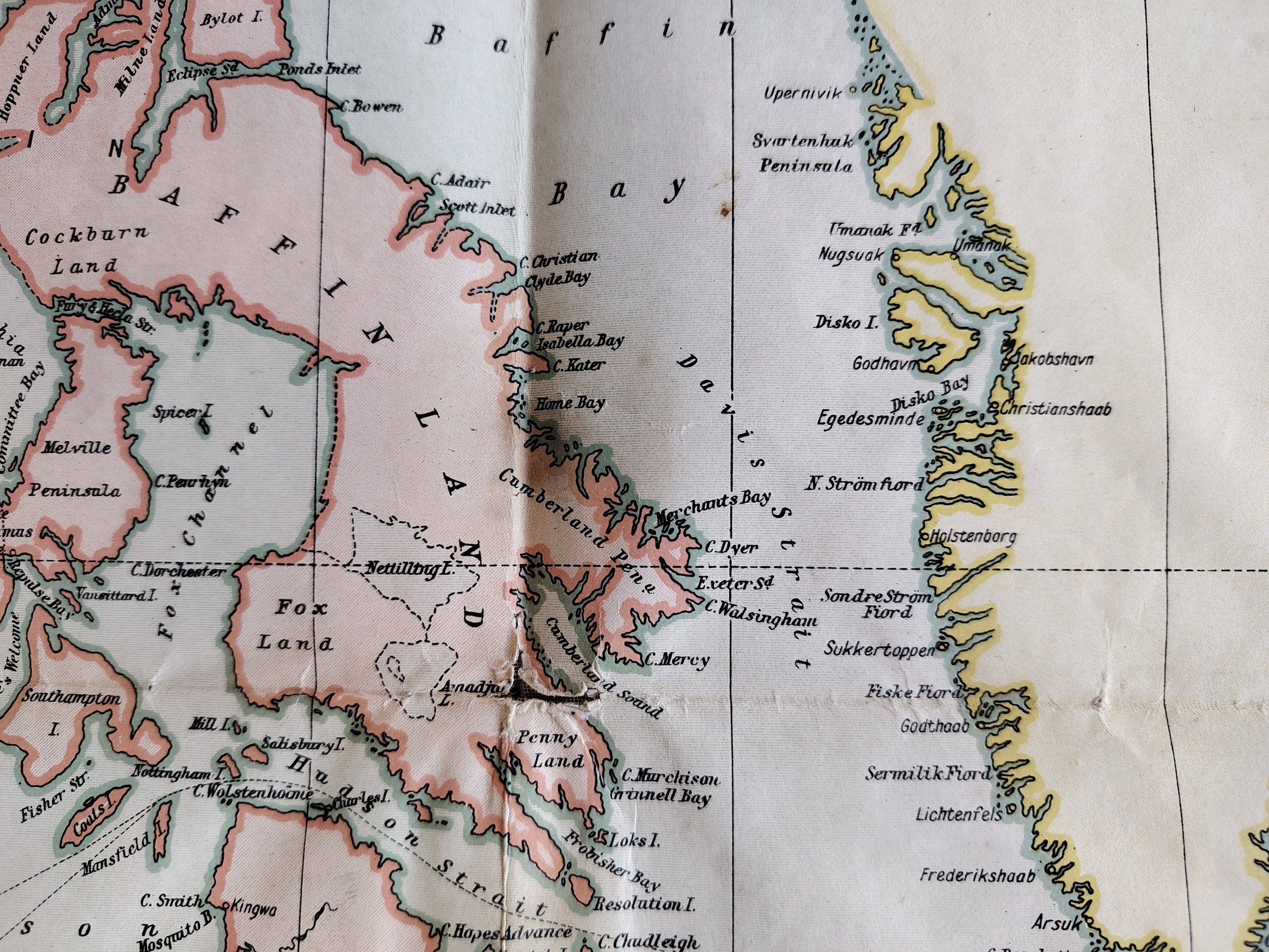 Geographia Commercial & Political Map of the World by Alexander Gross c1920 in Original Cloth Folder