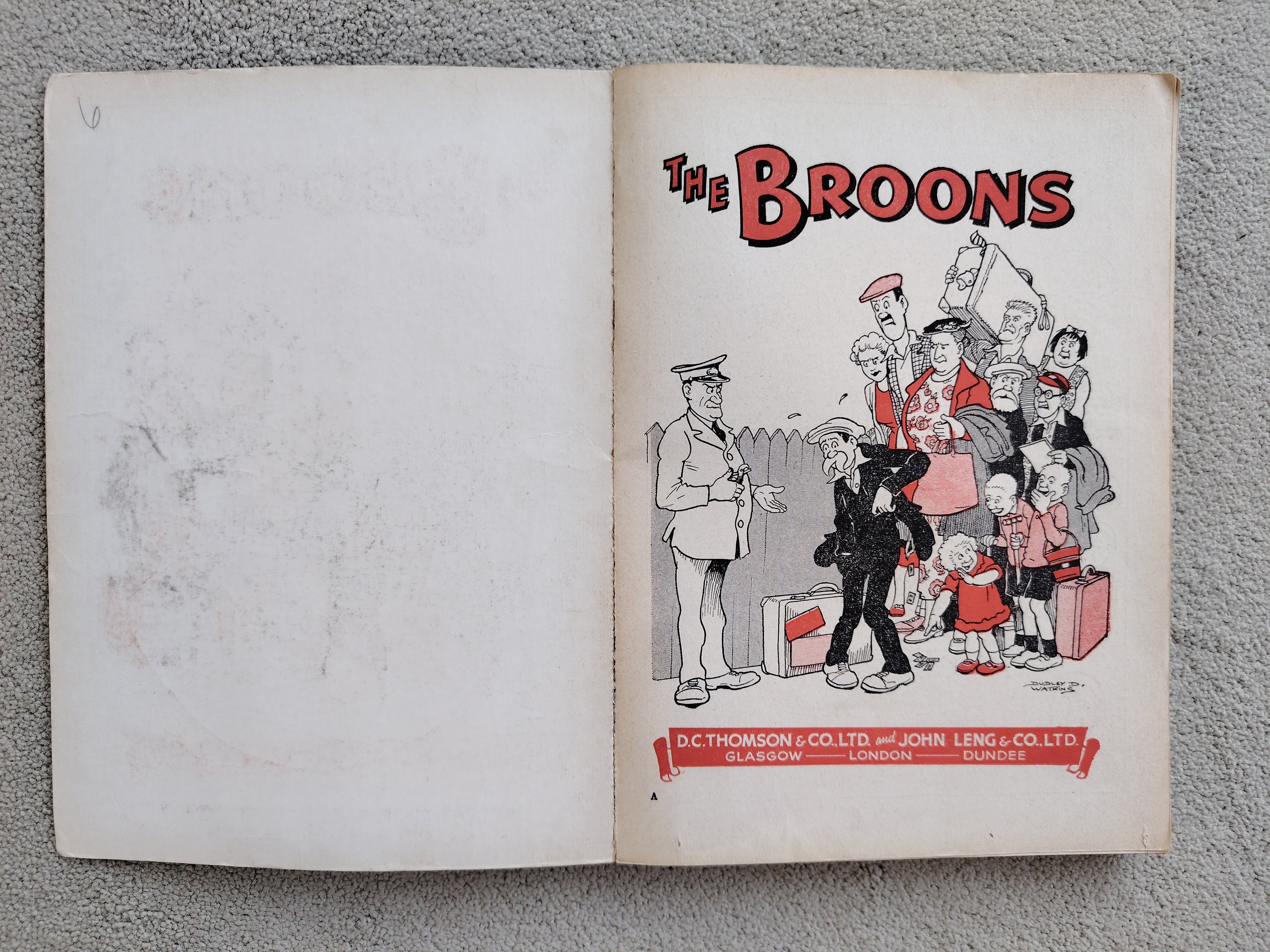 The Broons Annual 1959/60 D C Thomson & Co Ltd and John Leng & Co Ltd Dudley D Watkins