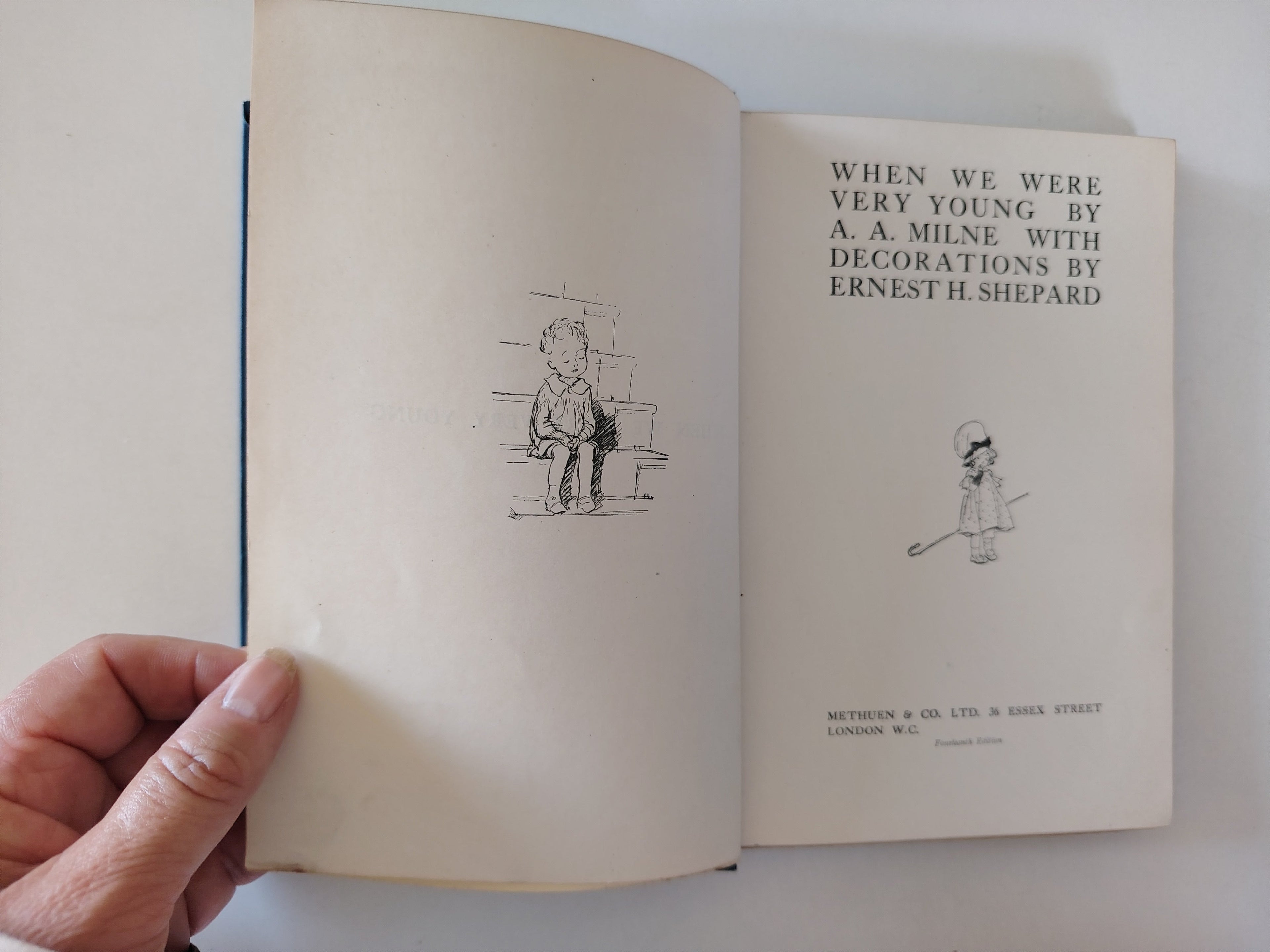 When We Were Very Young by A A Milne with Decorations by Ernest H Shepard Fourteenth Edition 1926