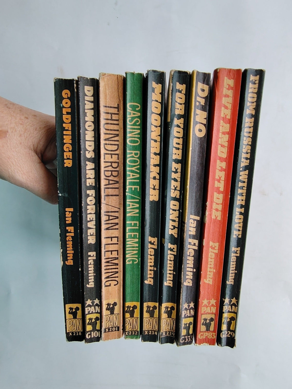 Ian Fleming James Bond Secret Agent Vintage PAN Paperback Books Very Good Condition