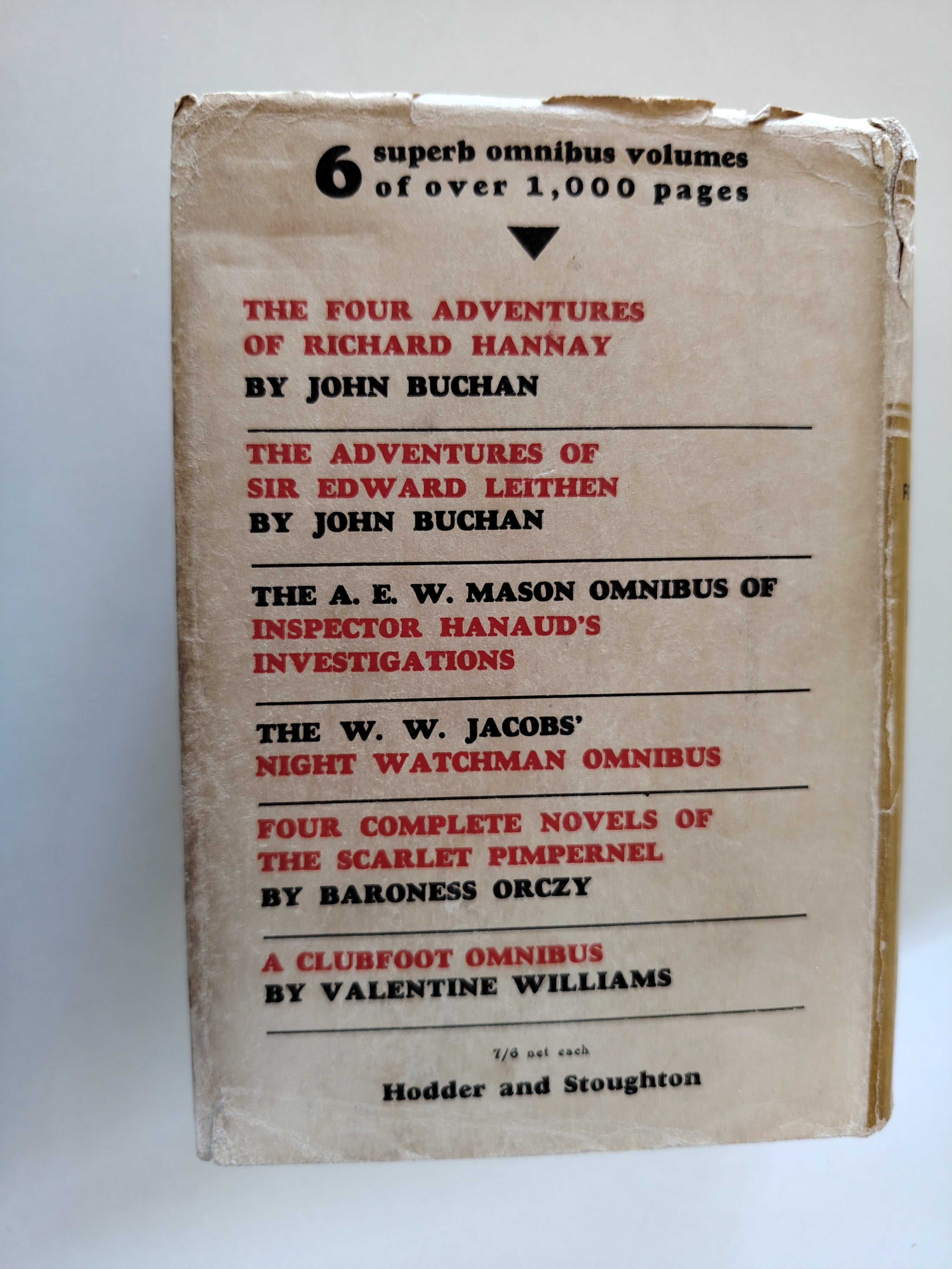 The Scarlet Pimpernel Four Complete Novels in One Volume by Baroness Orczy 1936 Hodder and Stoughton