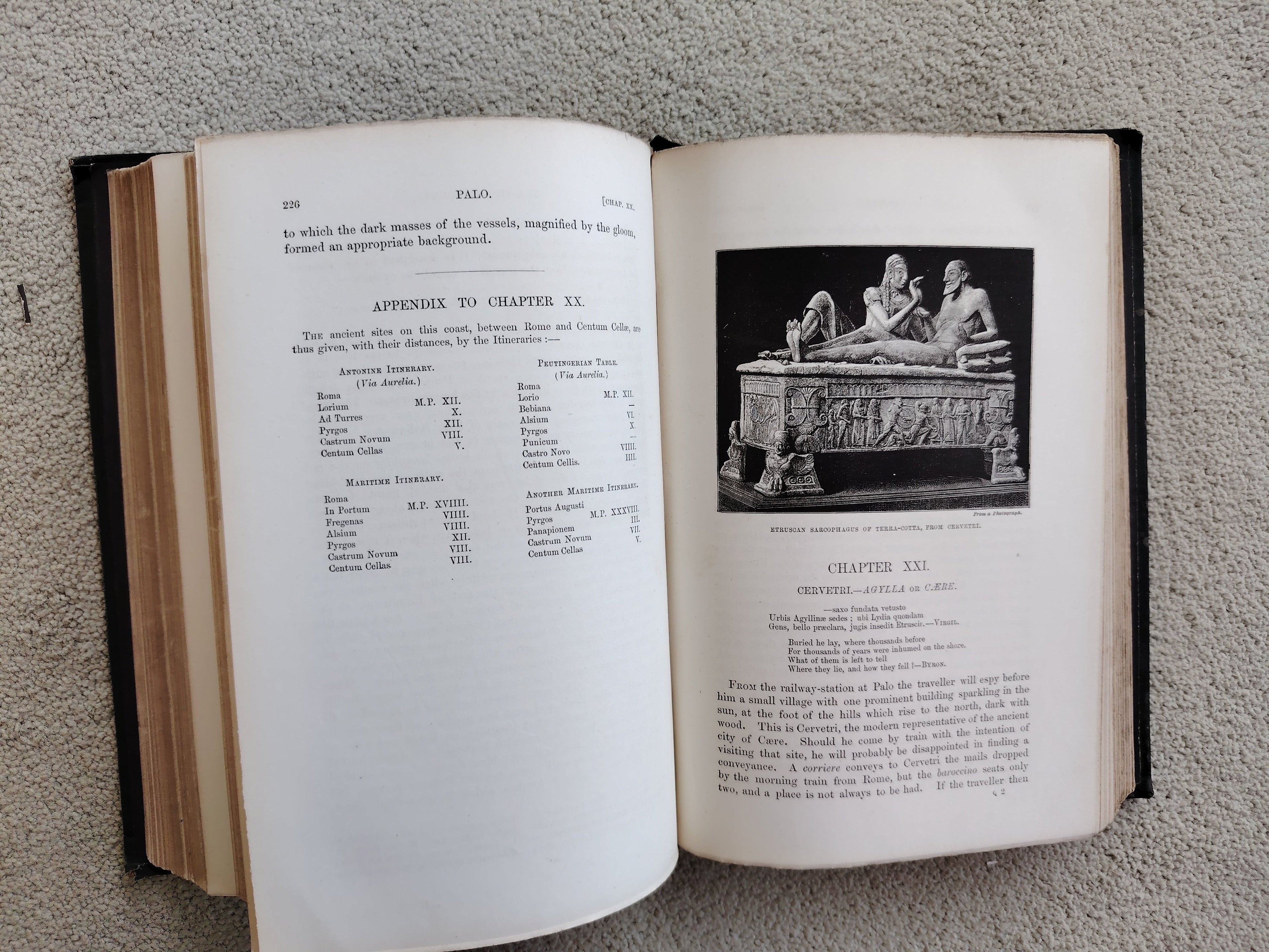 The Cities and Cemeteries of Etruria in Two Volumes by George Dennis Published by John Murray in 1883