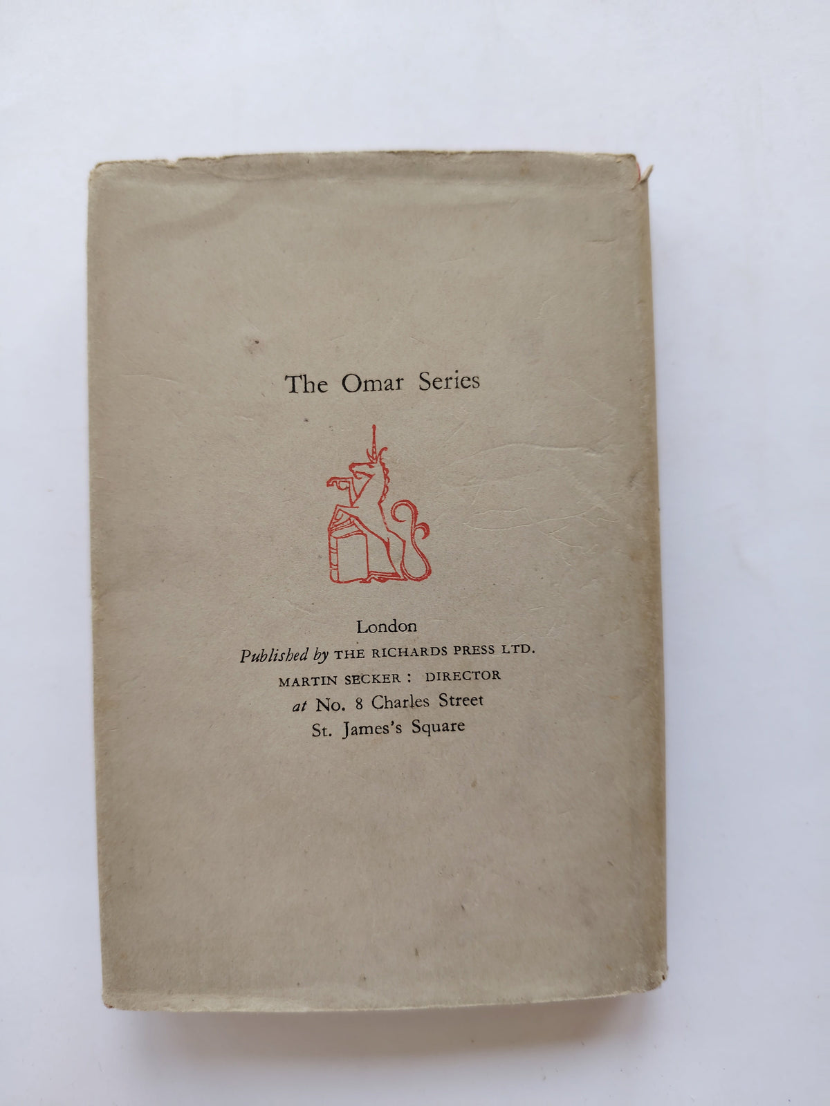 Shakespeare's Sonnets The Omar Series Published by The Richards Press Ltd Undated