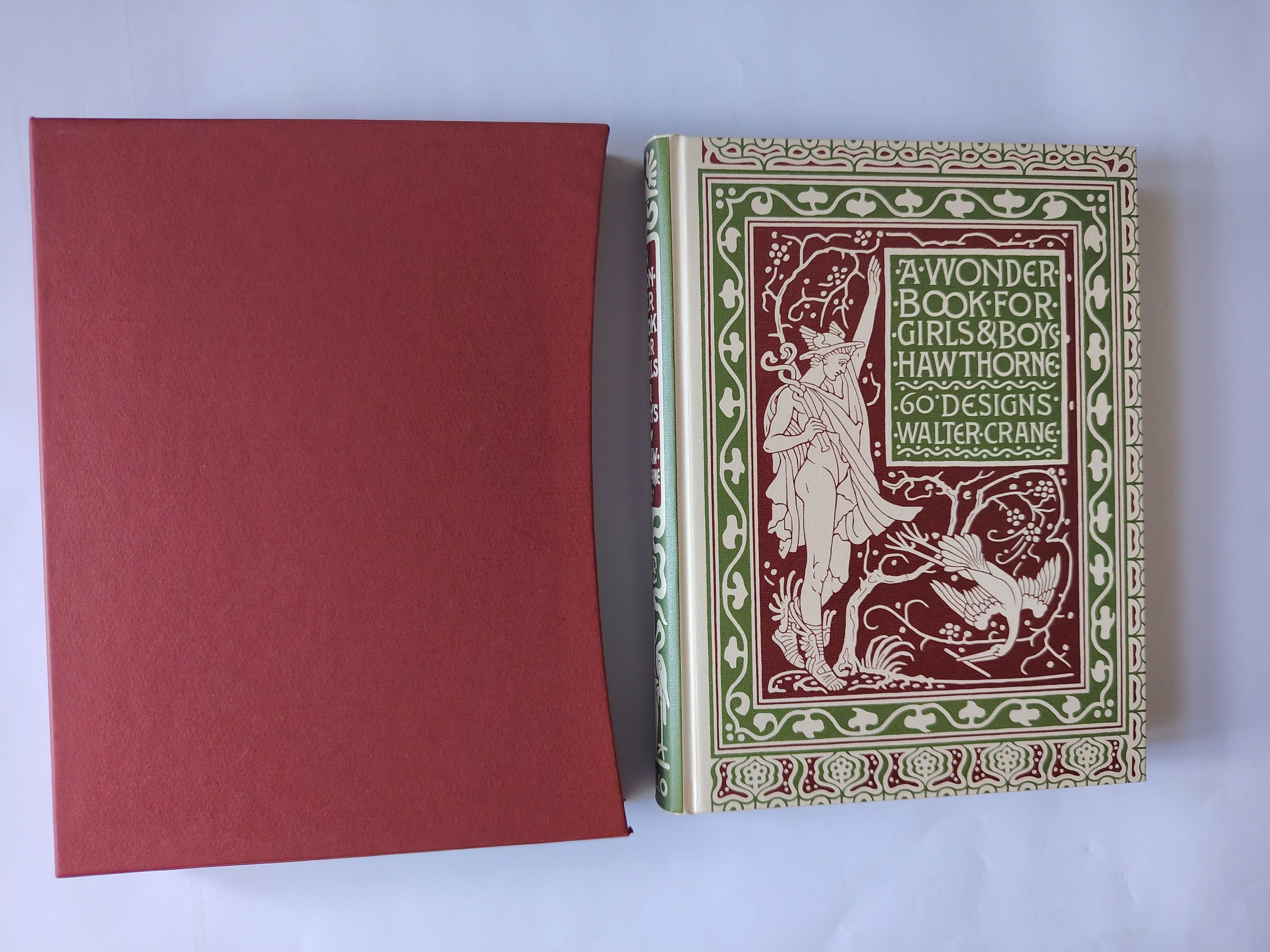 A Wonder Book for Girls & Boys by Nathaniel Hawthorne Book in Slipcase The Folio Society 2008 with Walter Crane Designs