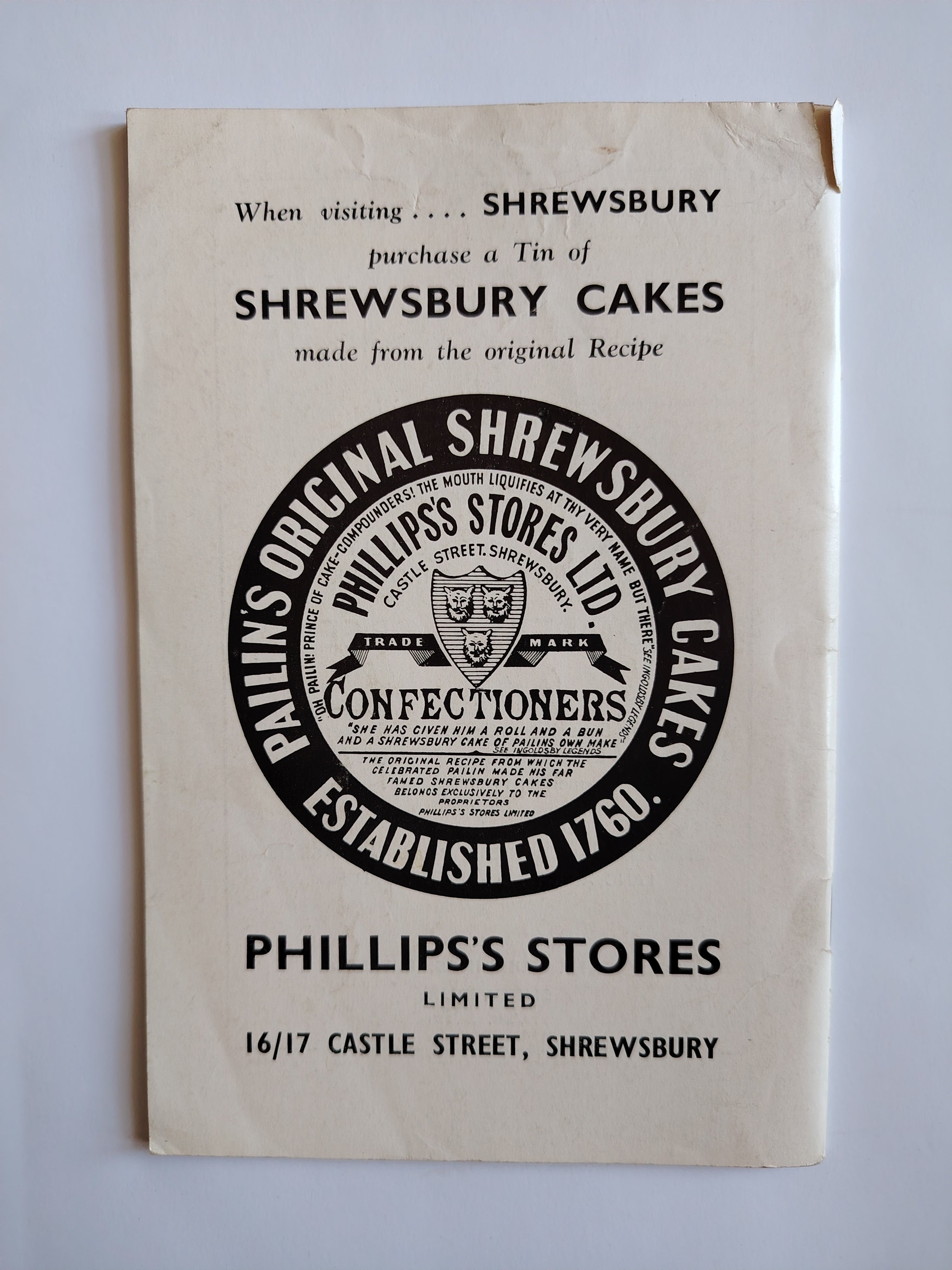 Shrewsbury Historic Centre of Beautiful Shropshire Illustrated Booklet