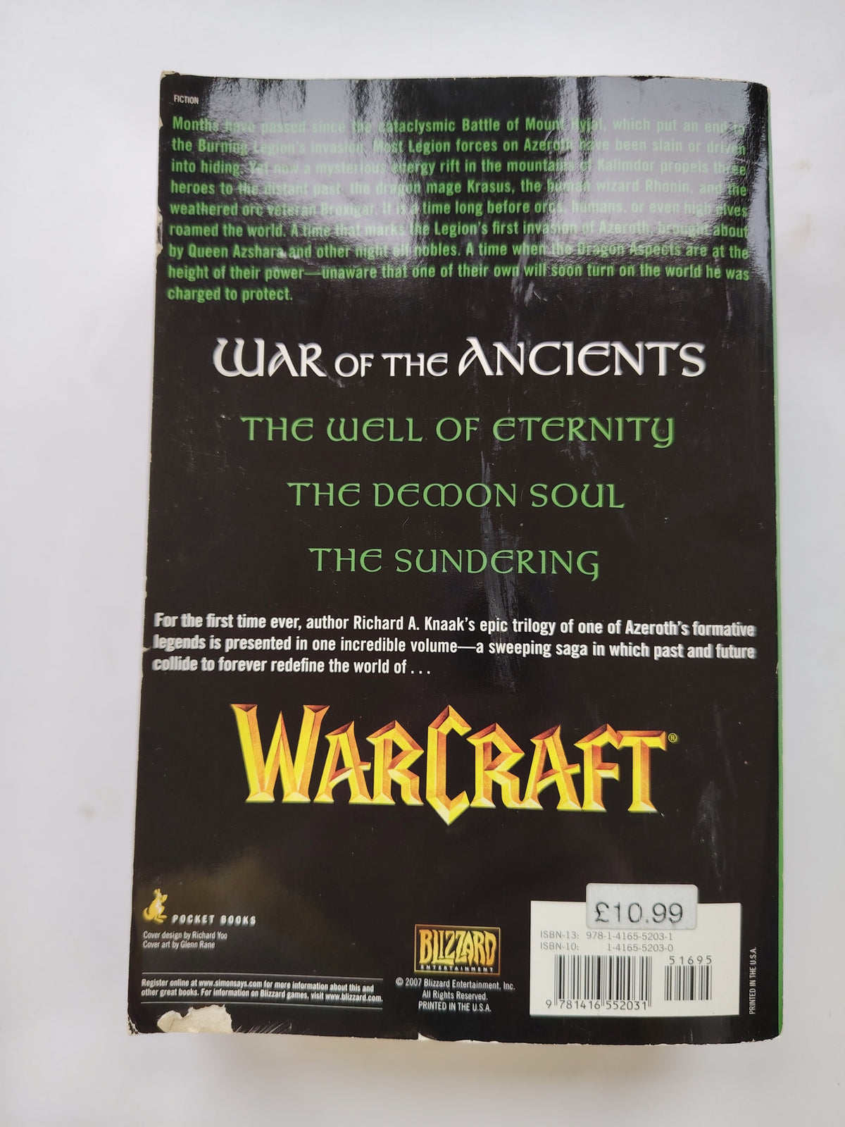 Warcraft War of the Ancients Archive The Epic Trilogy by New York Times Bestselling Author Richard A Knaak 2007