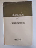 Characters of Finite Groups by Walter Feit First Edition 1967 Mathematics