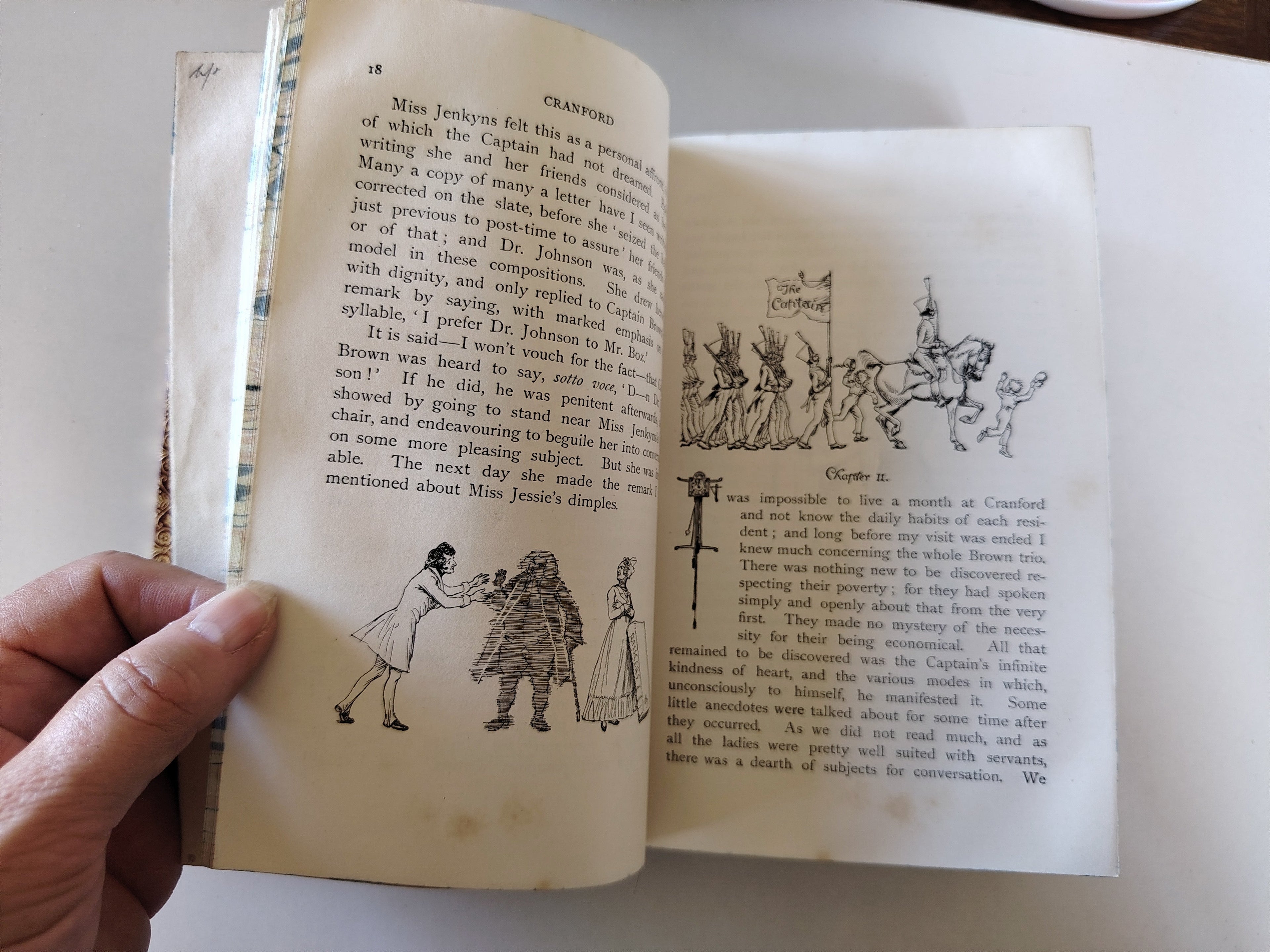 Cranford by Mrs Gaskell Illustrated by Hugh Thomson Macmillan and Co 1903 Fine Leather Bound Book