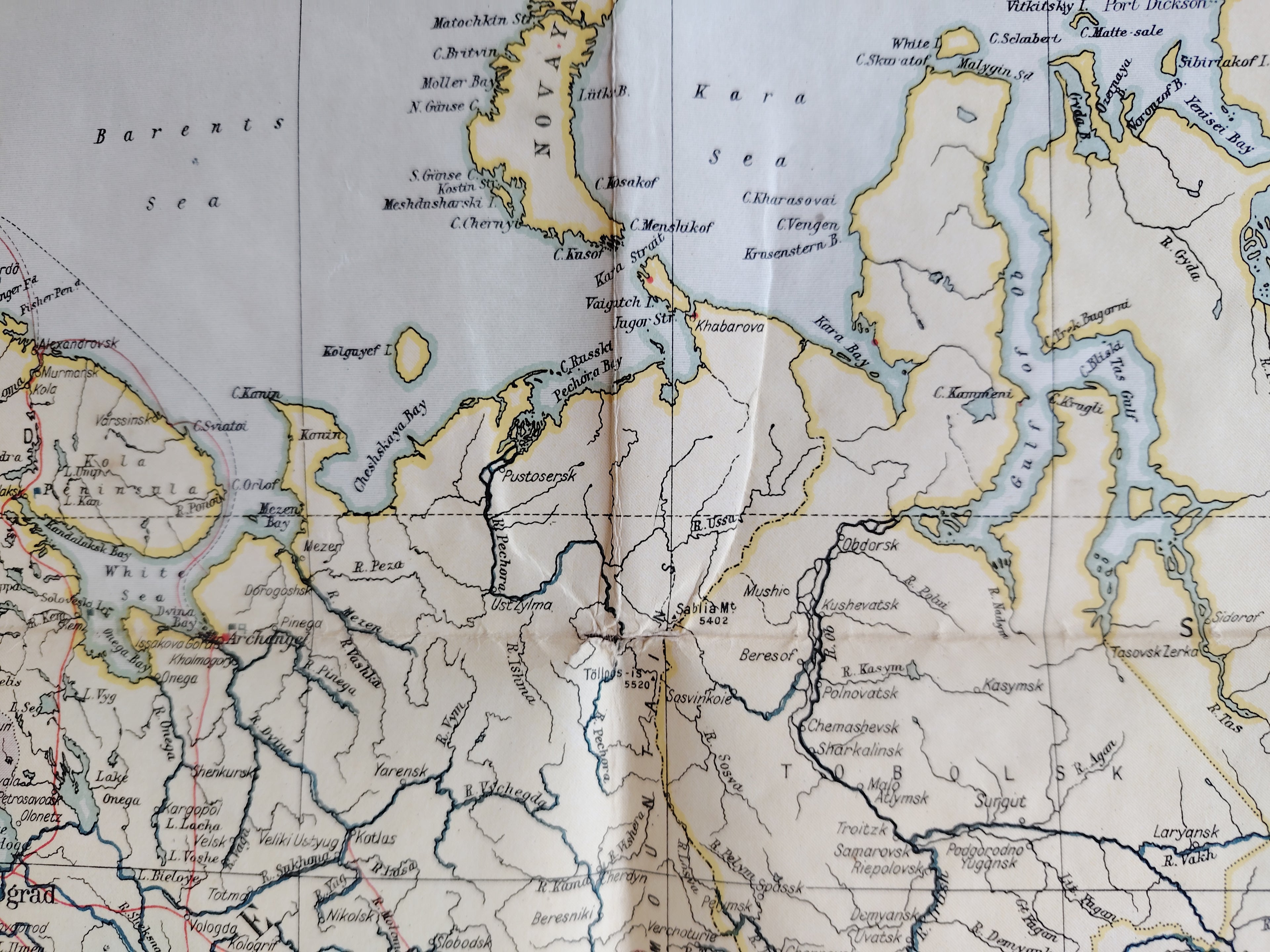 Geographia Commercial & Political Map of the World by Alexander Gross c1920 in Original Cloth Folder