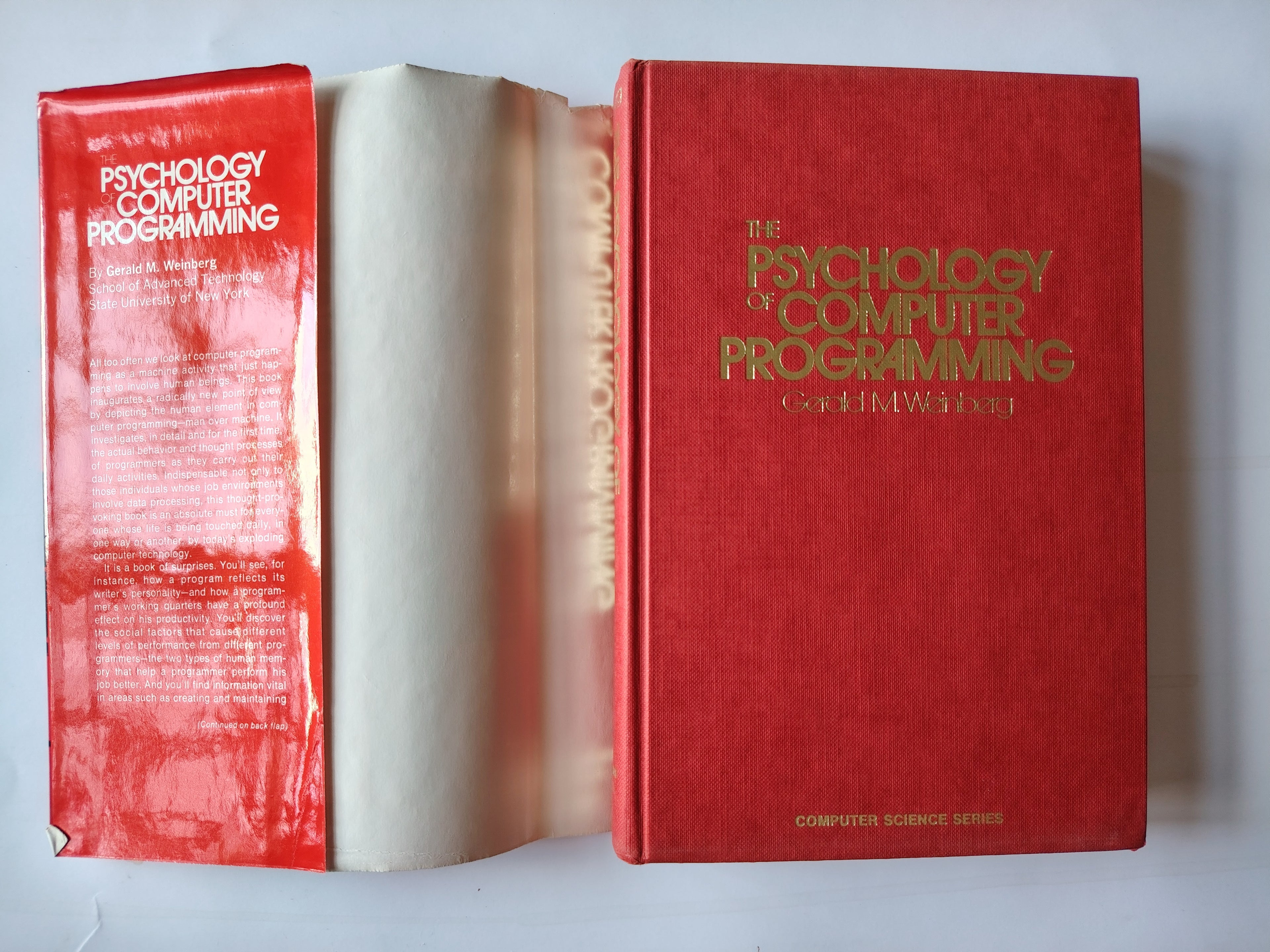The Psychology of Computer Programming by Gerald M Weinberg Computer Science Series 1971 Hardback Book