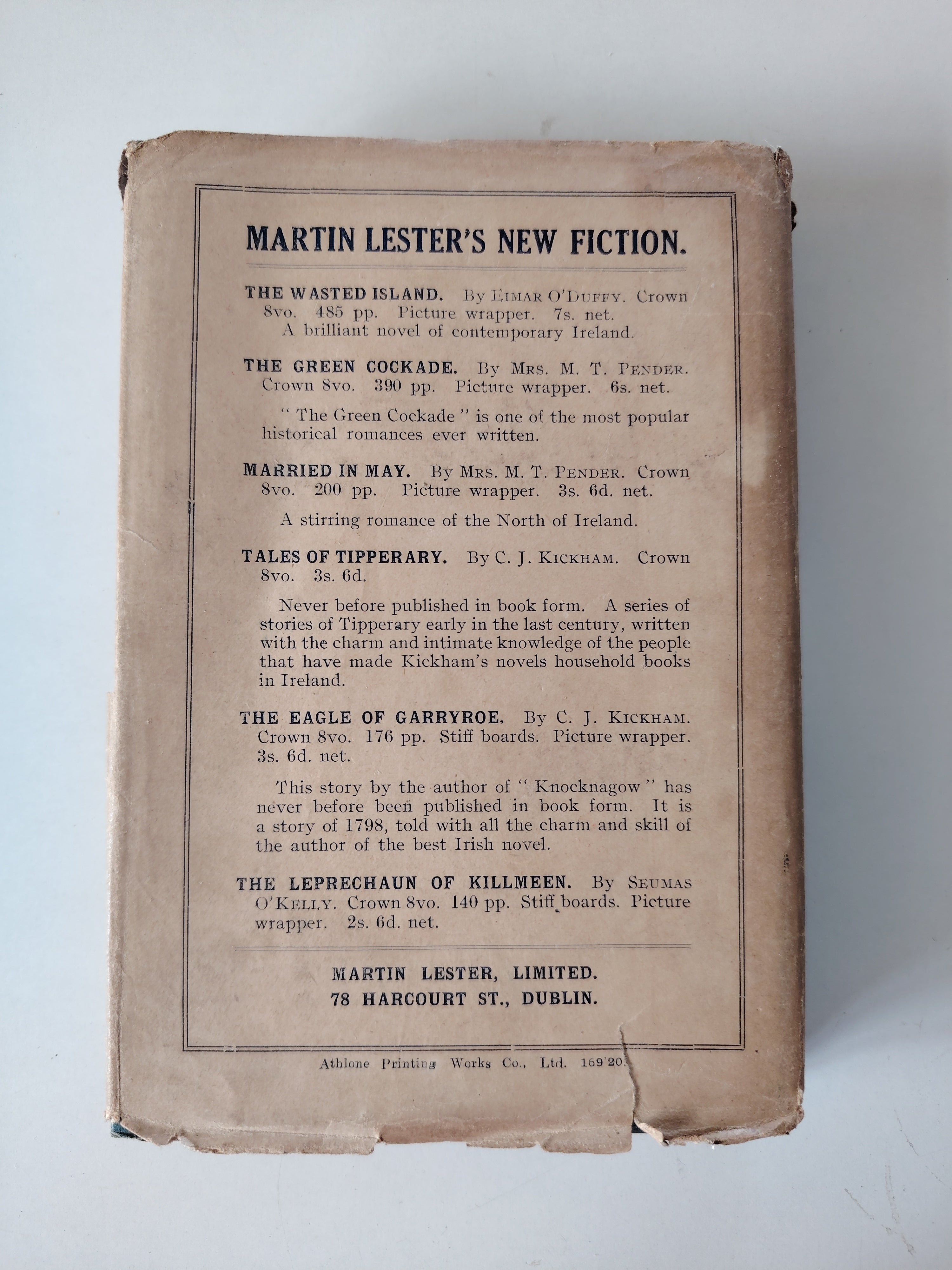 The Dynamite Drummer by Alice and W H Milligan First Edition Accredited to be c1918 Ireland