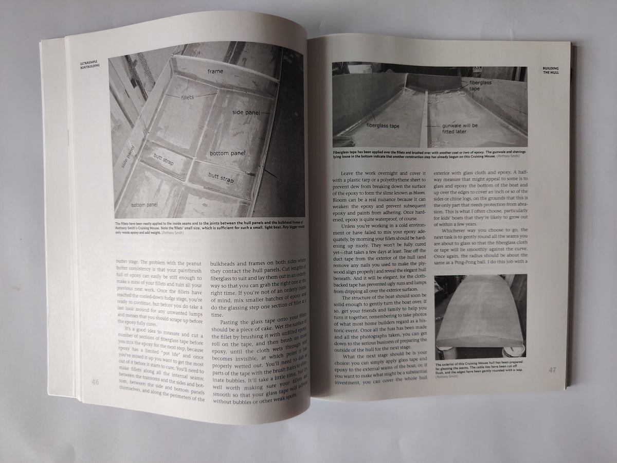 Ultra Simple Boatbuilding by Gavin Atkin and Stitch and Glue Boatbuilding by Chris Kulczycki Illustrated Paperback Books