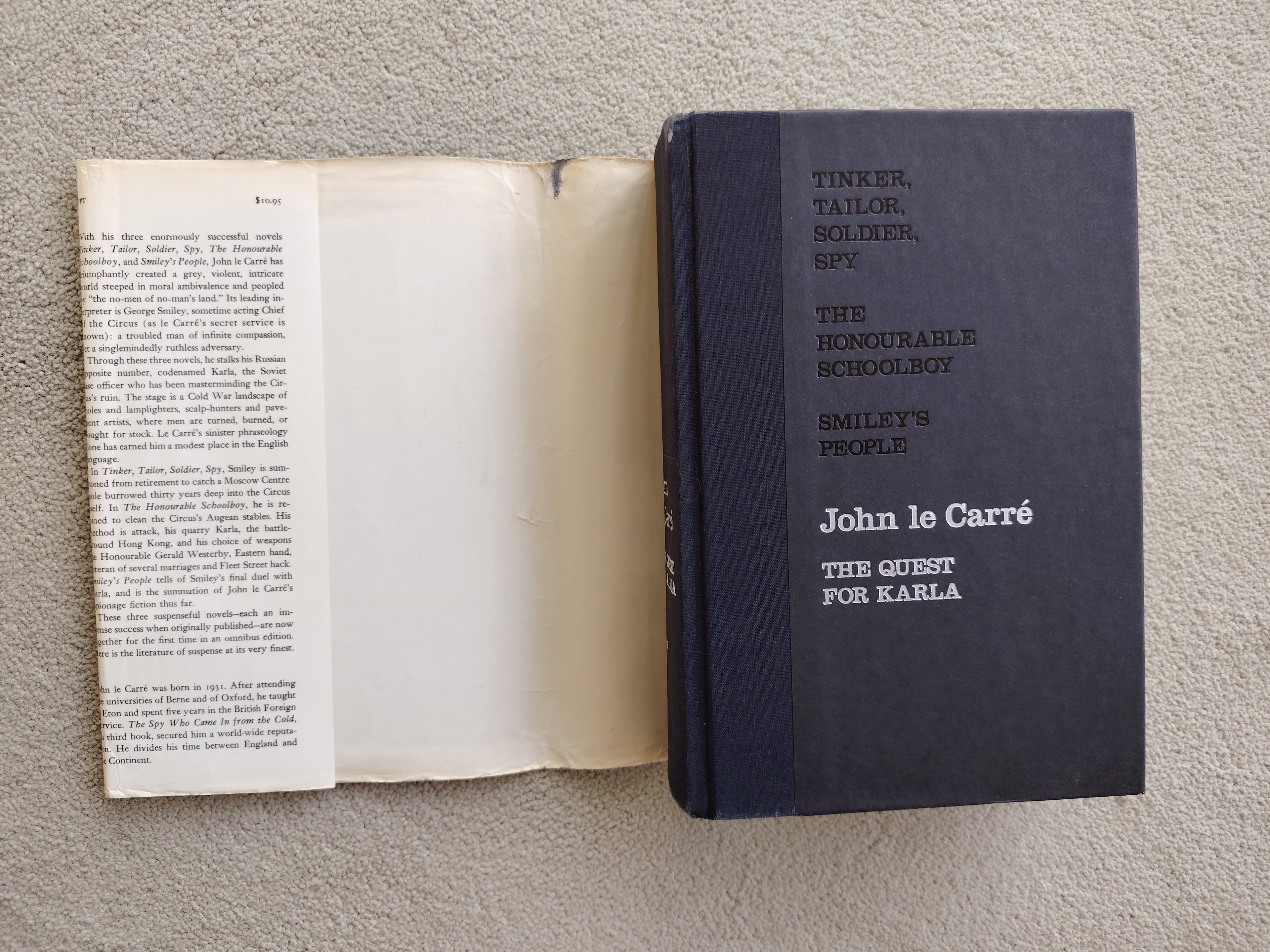 The Quest for Karla by John le Carre Tinkler Tailor Soldier Spy, The Honourable Schoolboy and Smiley's People First US Edition Alfred A Knopf 1982