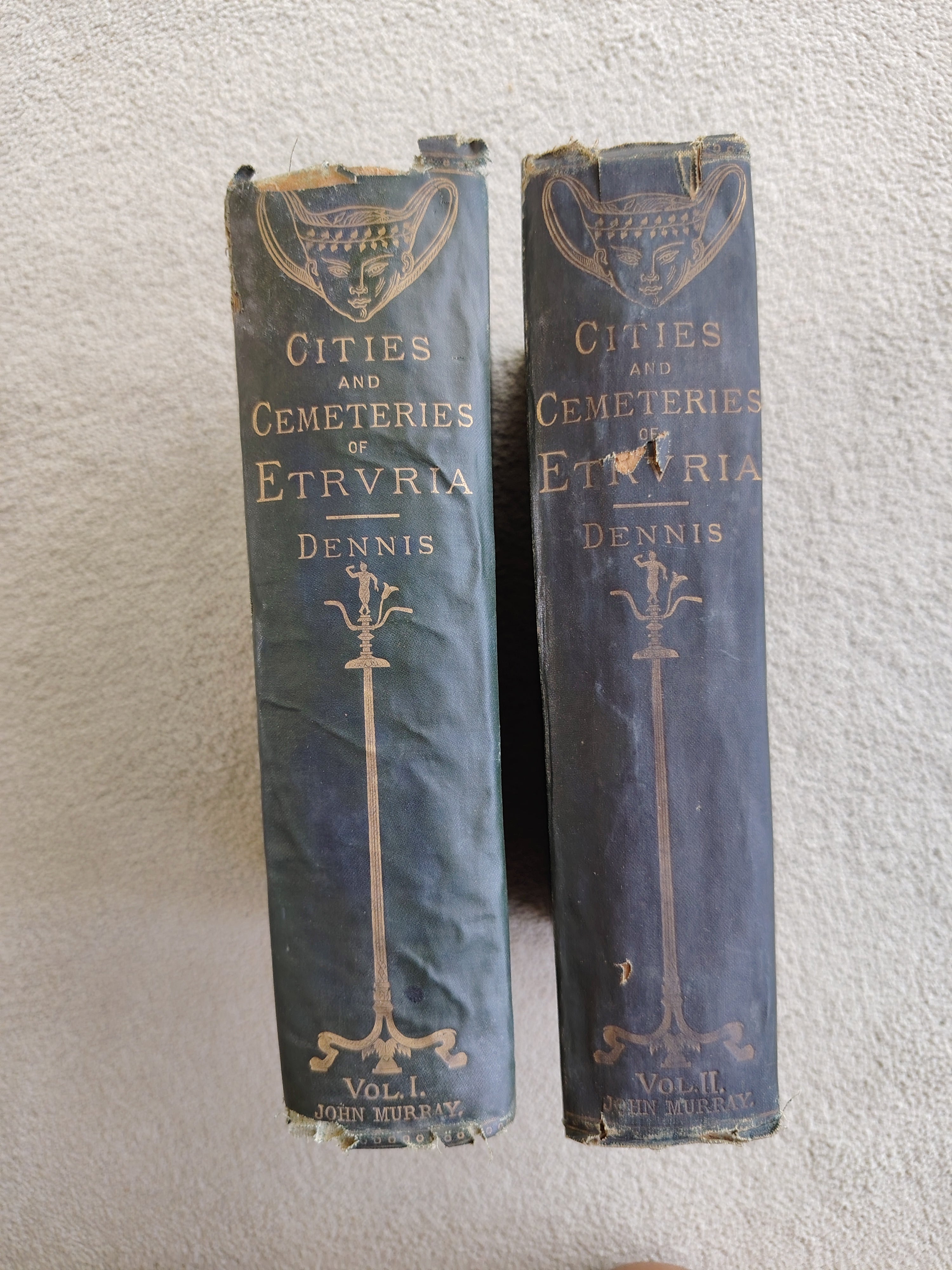 The Cities and Cemeteries of Etruria in Two Volumes by George Dennis Published by John Murray in 1883
