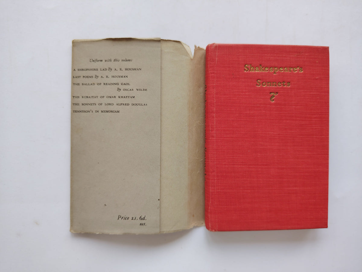 Shakespeare's Sonnets The Omar Series Published by The Richards Press Ltd Undated