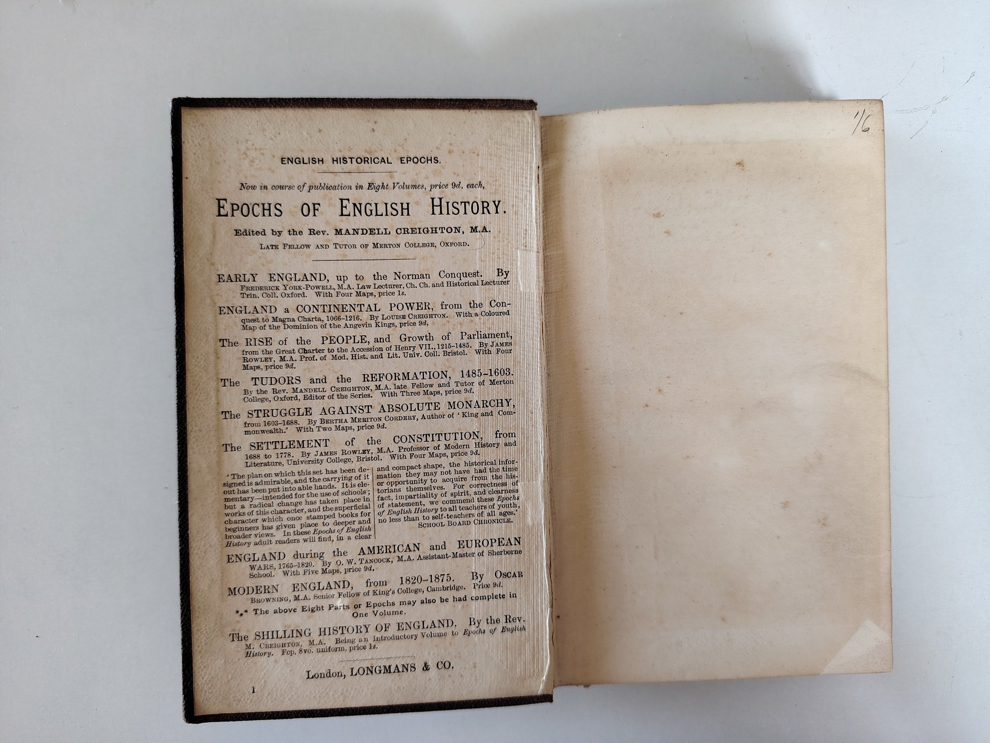 The History of Rasselas Prince of Abyssinia A Tale by Samuel Johnson by The Rev John Hunter Longmans Green and Co Undated