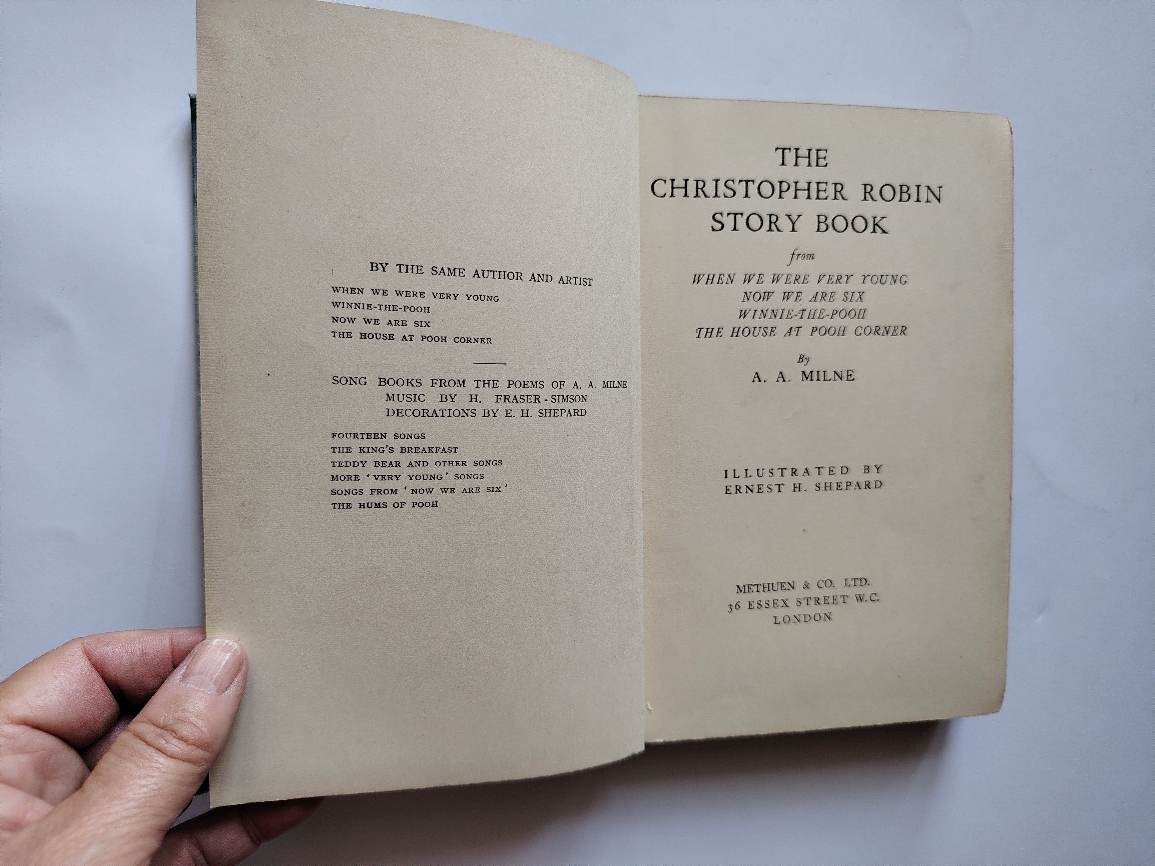 The Christopher Robin Story Book A A Milne First UK Edition 1929 Illustrated by Ernest H Shepard