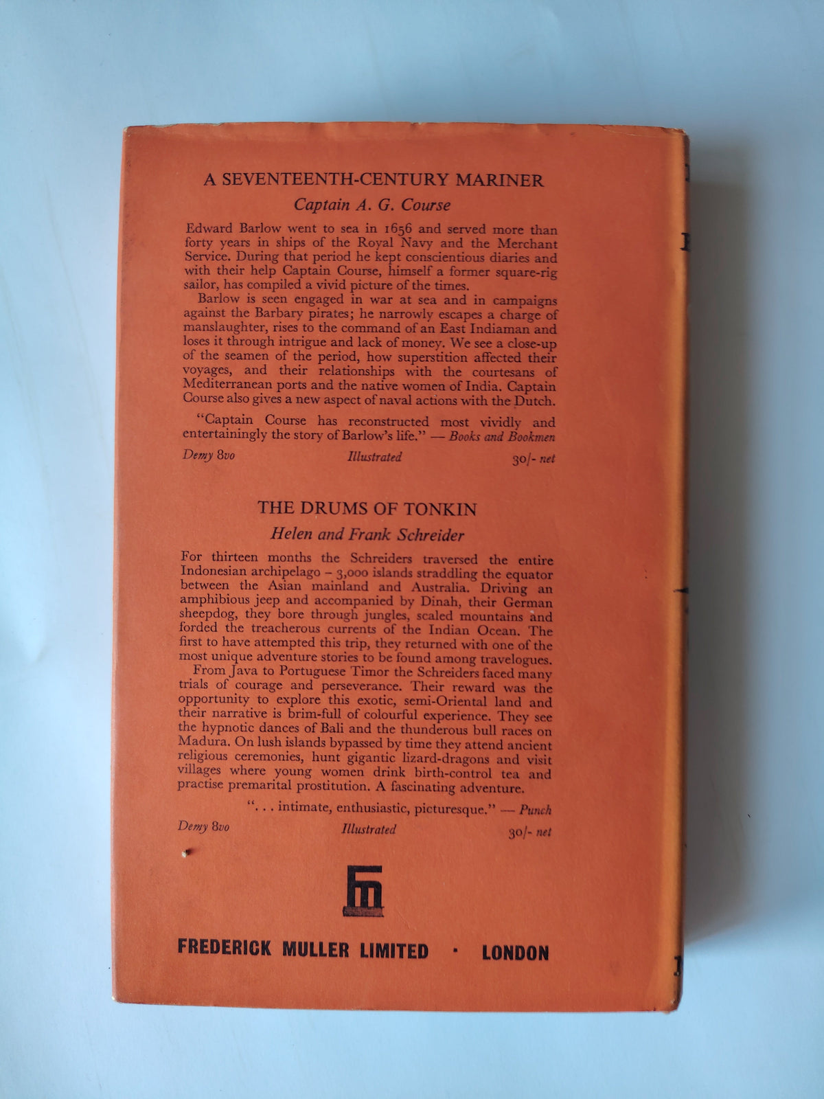Pirates of the Eastern Seas by Captain A G Course First Edition 1966 Very Good