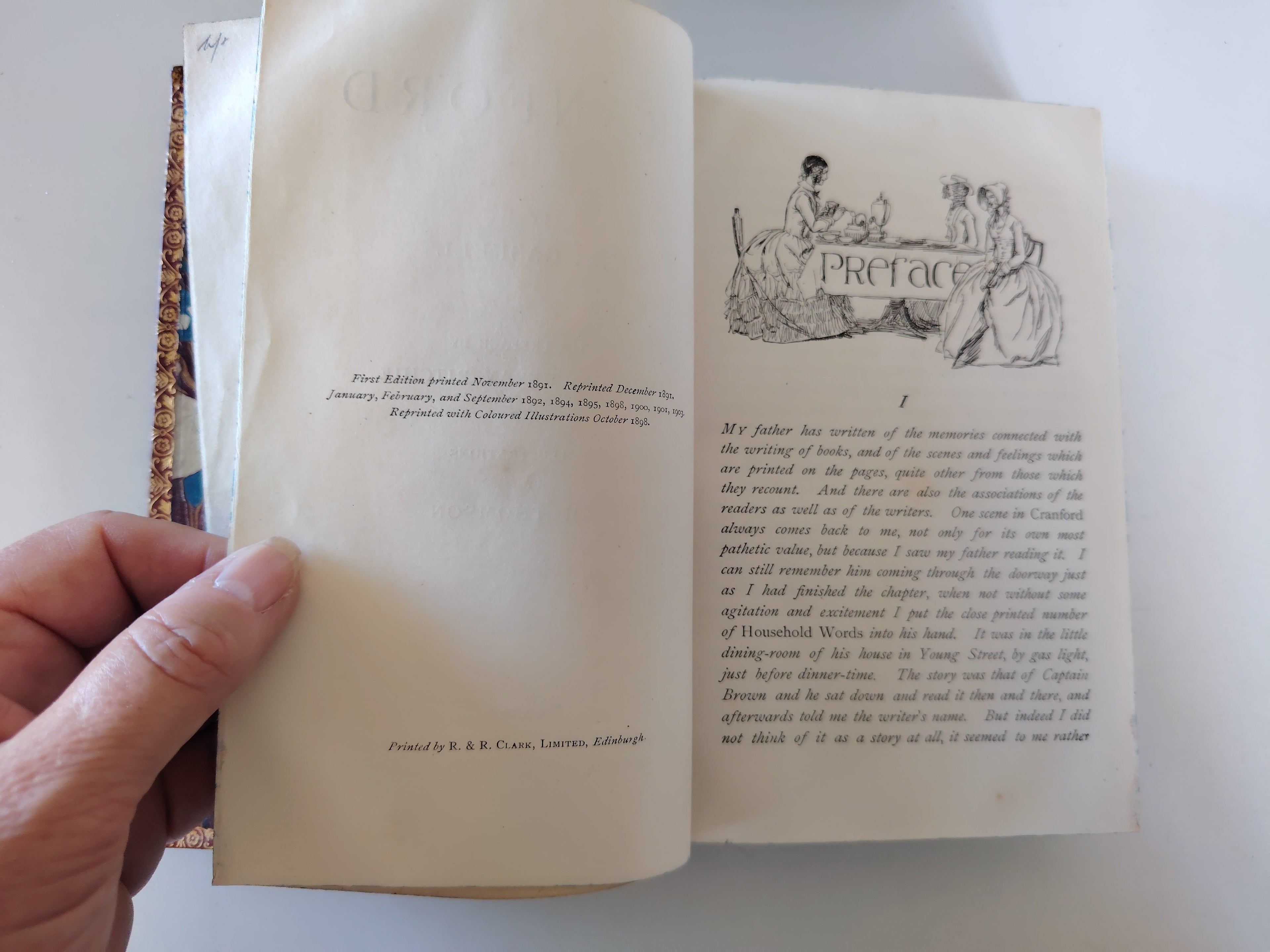 Cranford by Mrs Gaskell Illustrated by Hugh Thomson Macmillan and Co 1903 Fine Leather Bound Book