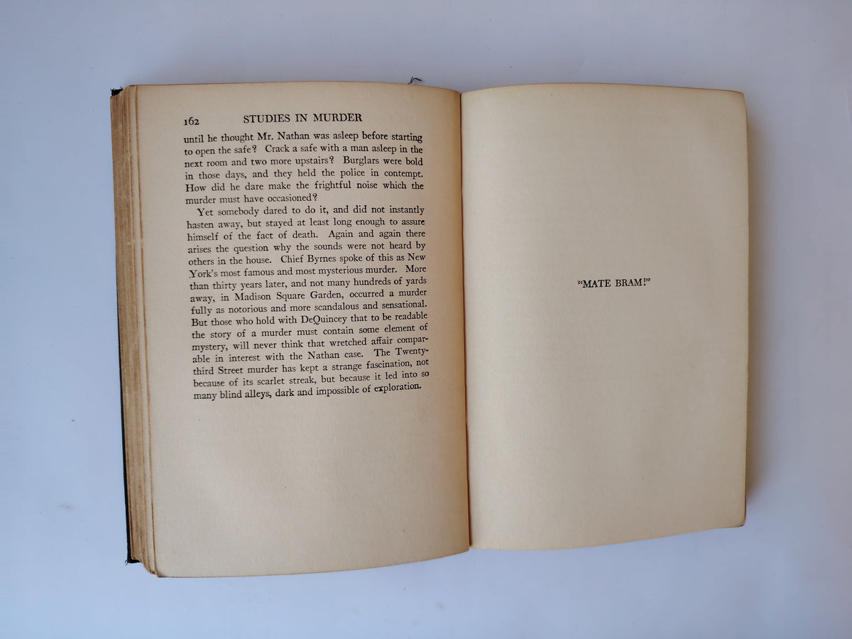 Studies in Murder by Edmund Lester Pearson First Edition Book 1924 The Star Series US
