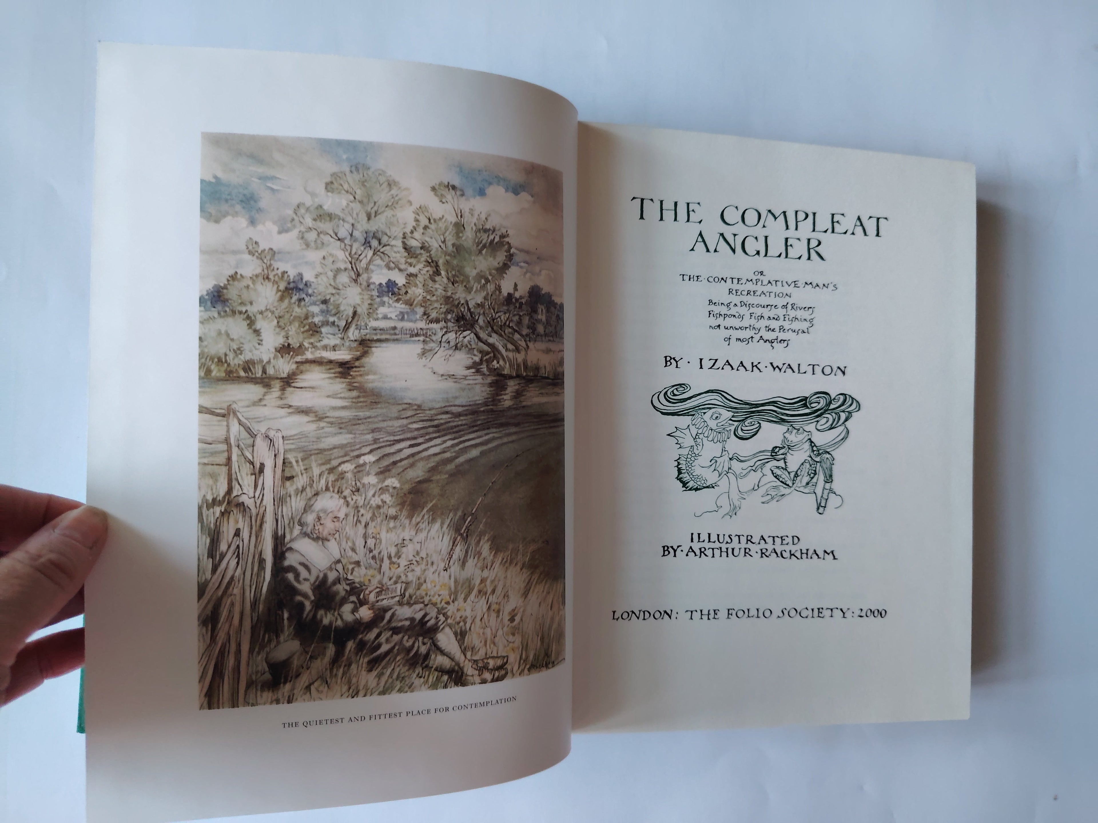 The Compleat Angler by Izaak Walton Illustrated by Arthur Rackham The Folio Society Book 2000