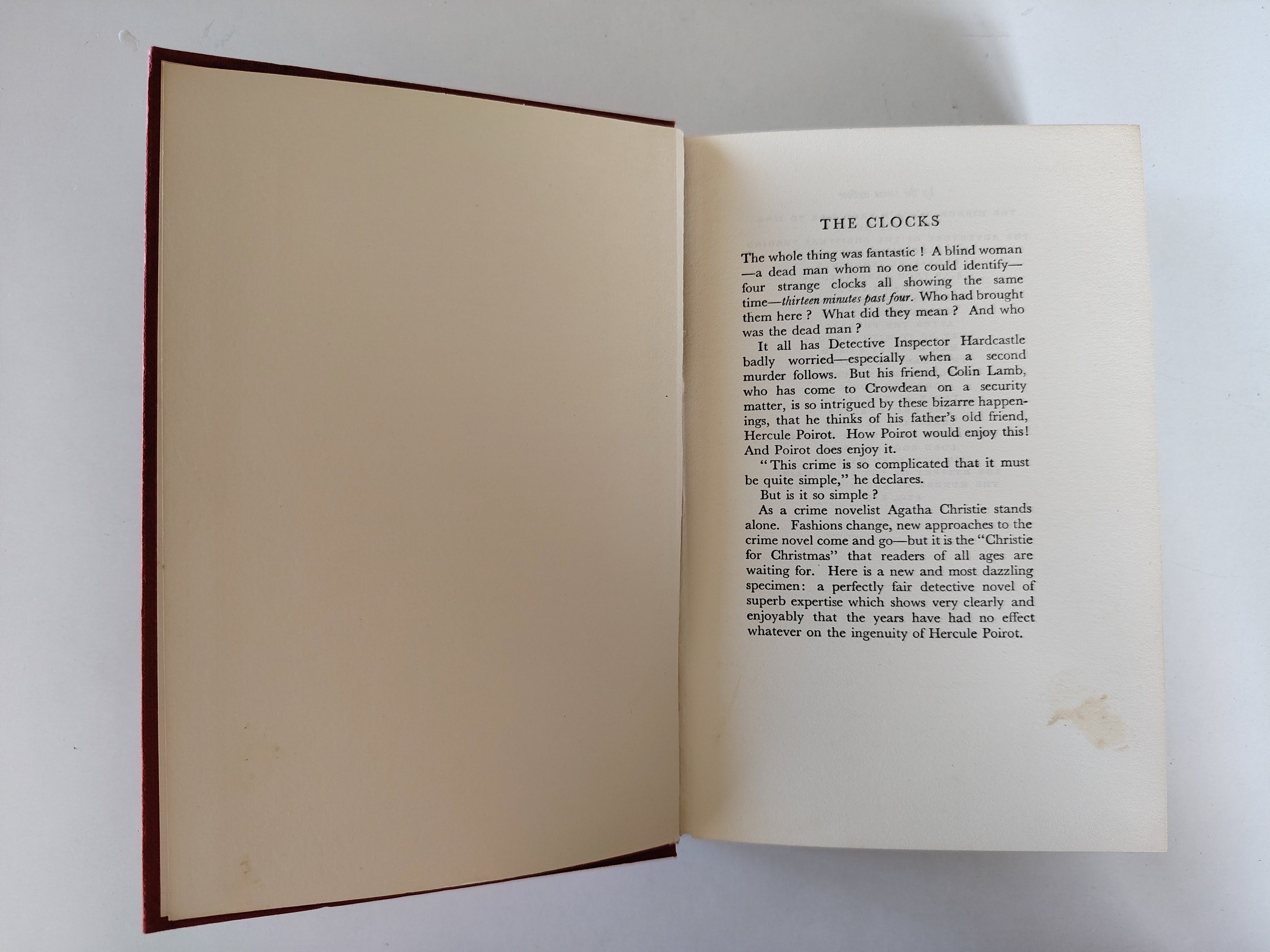 The Clocks by Agatha Christie The Crime Club by Collins First Edition 1963