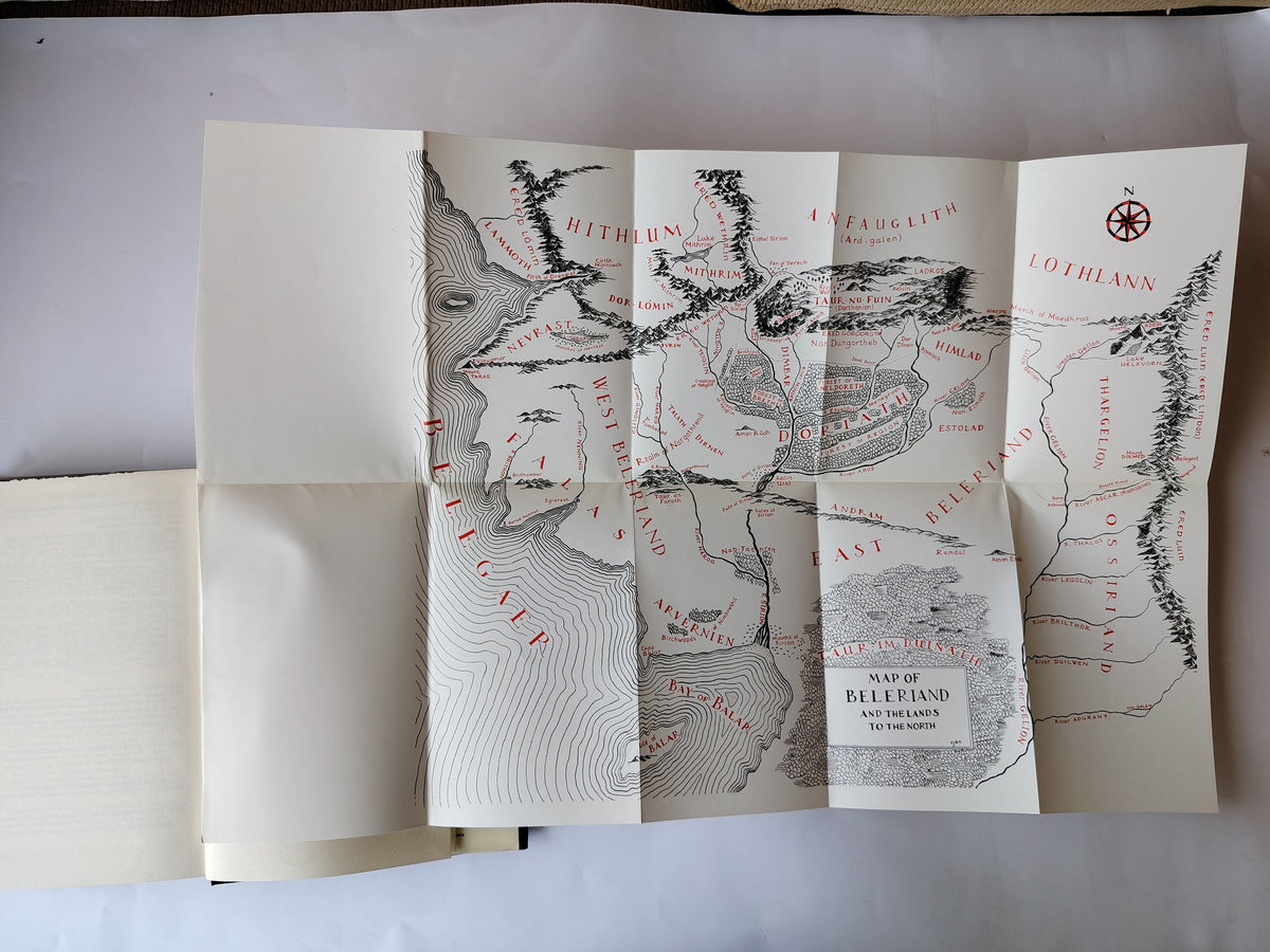 The Silmarillion by J R R Tolkien First Edition First Impression with map George Allen & Unwin 1977