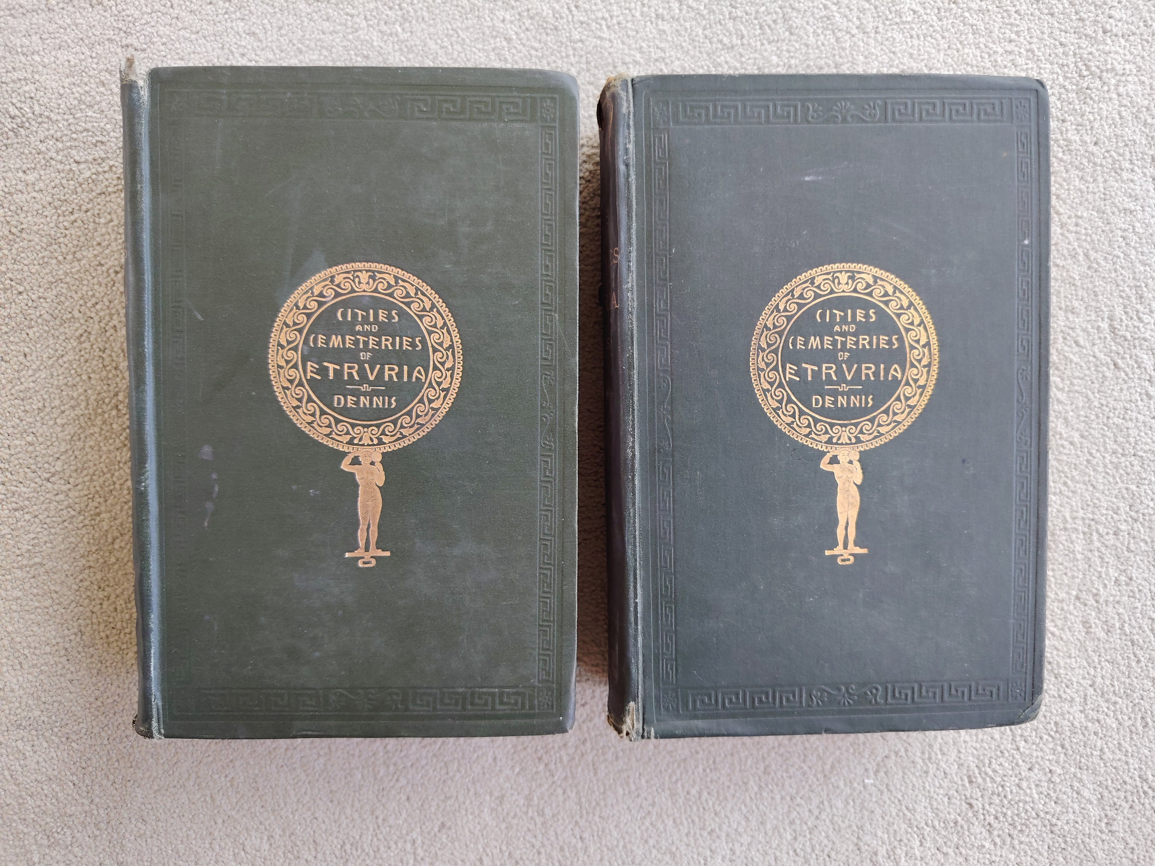 The Cities and Cemeteries of Etruria in Two Volumes by George Dennis Published by John Murray in 1883