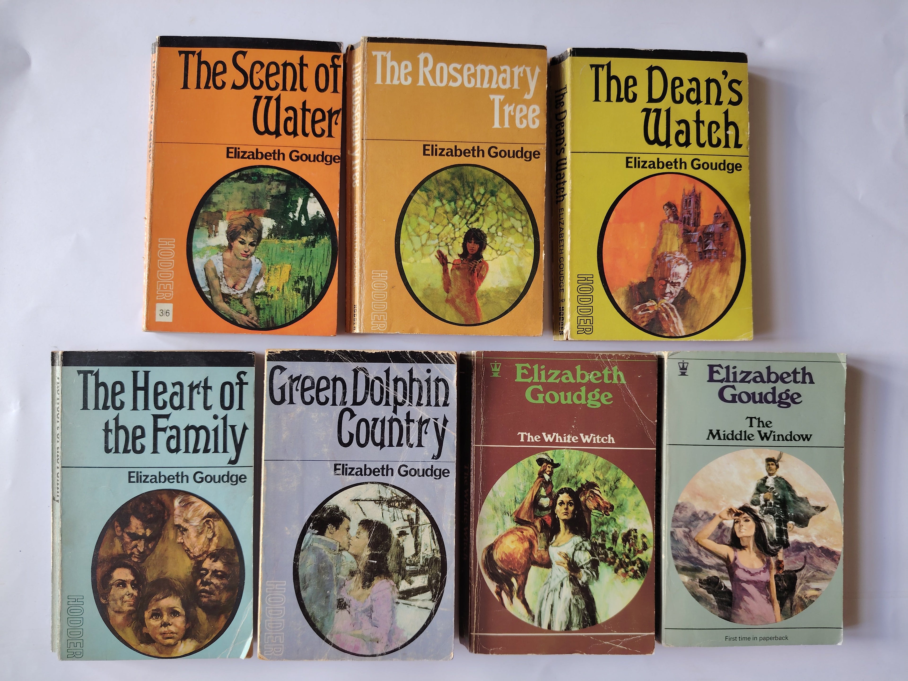 Seven Elizabeth Goudge Hodder Vintage Paperback Books 1967-1971