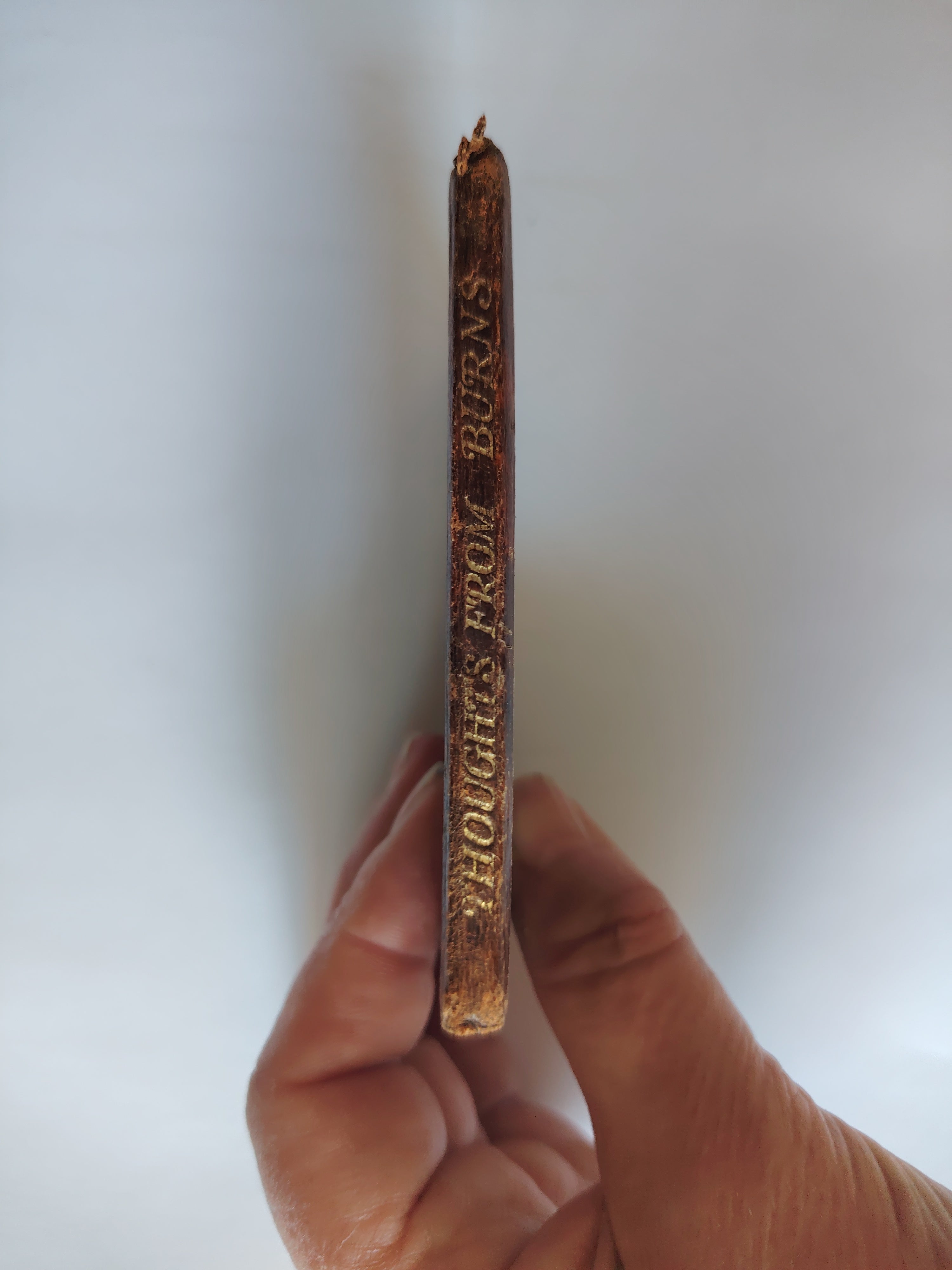 Wayside Thoughts From Burns Sesame Booklets G G Harrap & Co Ltd Undated Leather Miniature