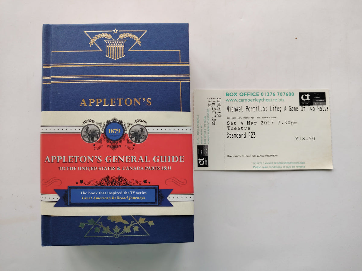 Appleton's General Guide to the United States & Canada Parts I & II 2016 Facsimile Edition SIGNED by Michael Portillo