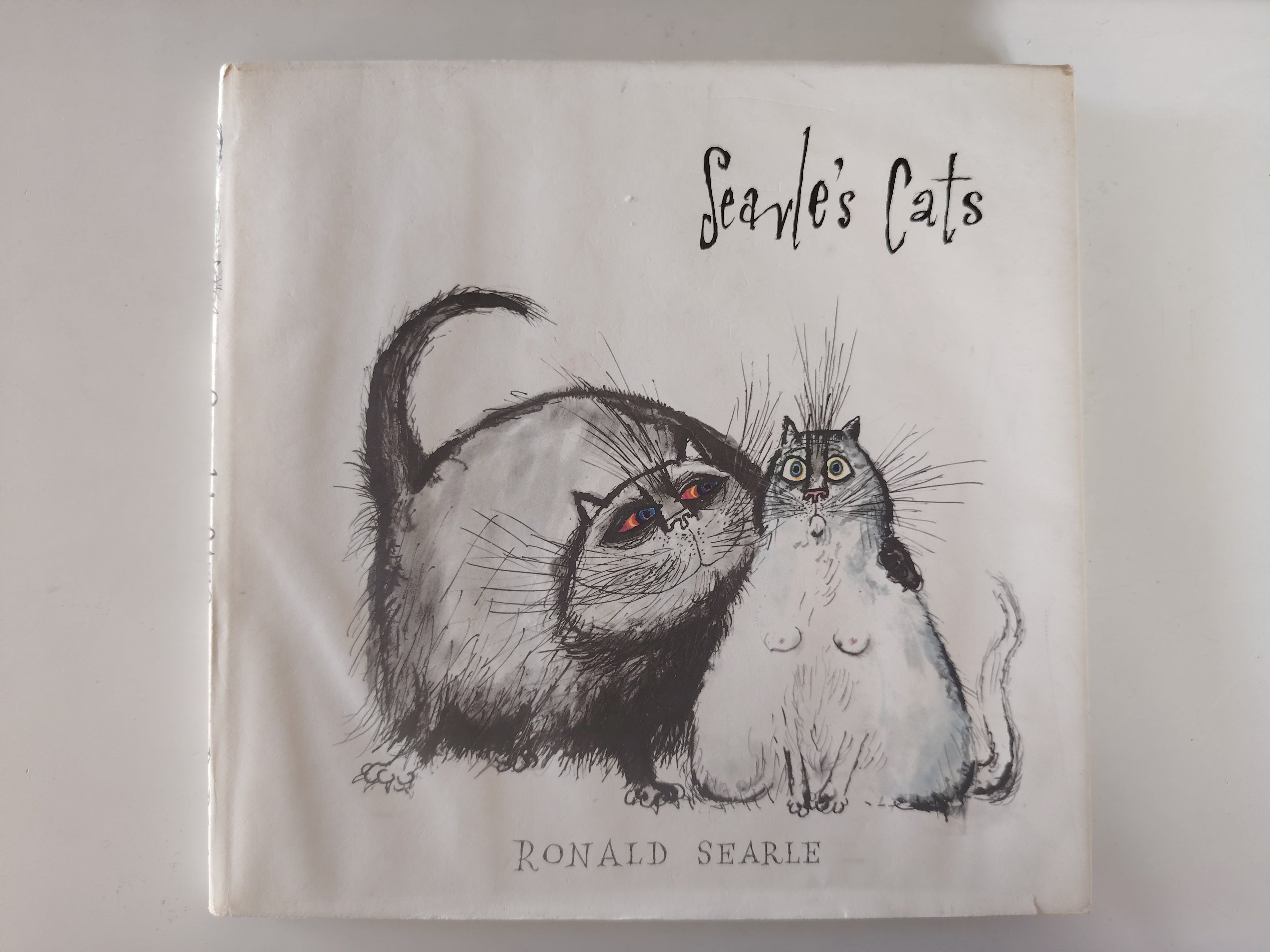 Searle's Cats Illustrated Hardback Book by Ronald Searle First Edition 1967