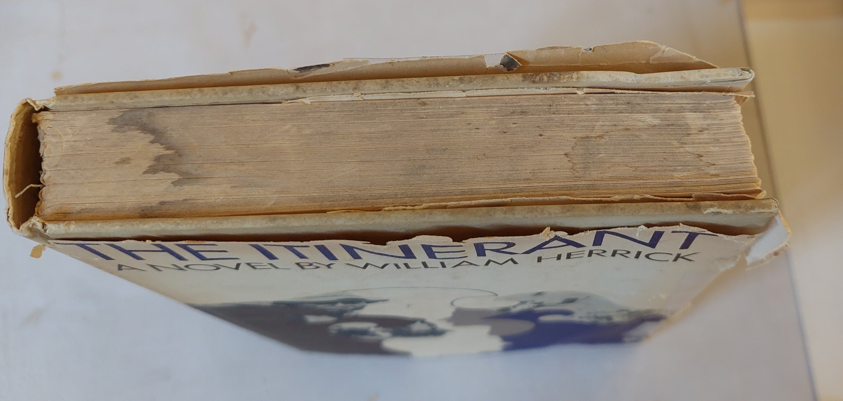The Itinerant A Novel by William Herrick with Personal Letter from Author to Orson Wells