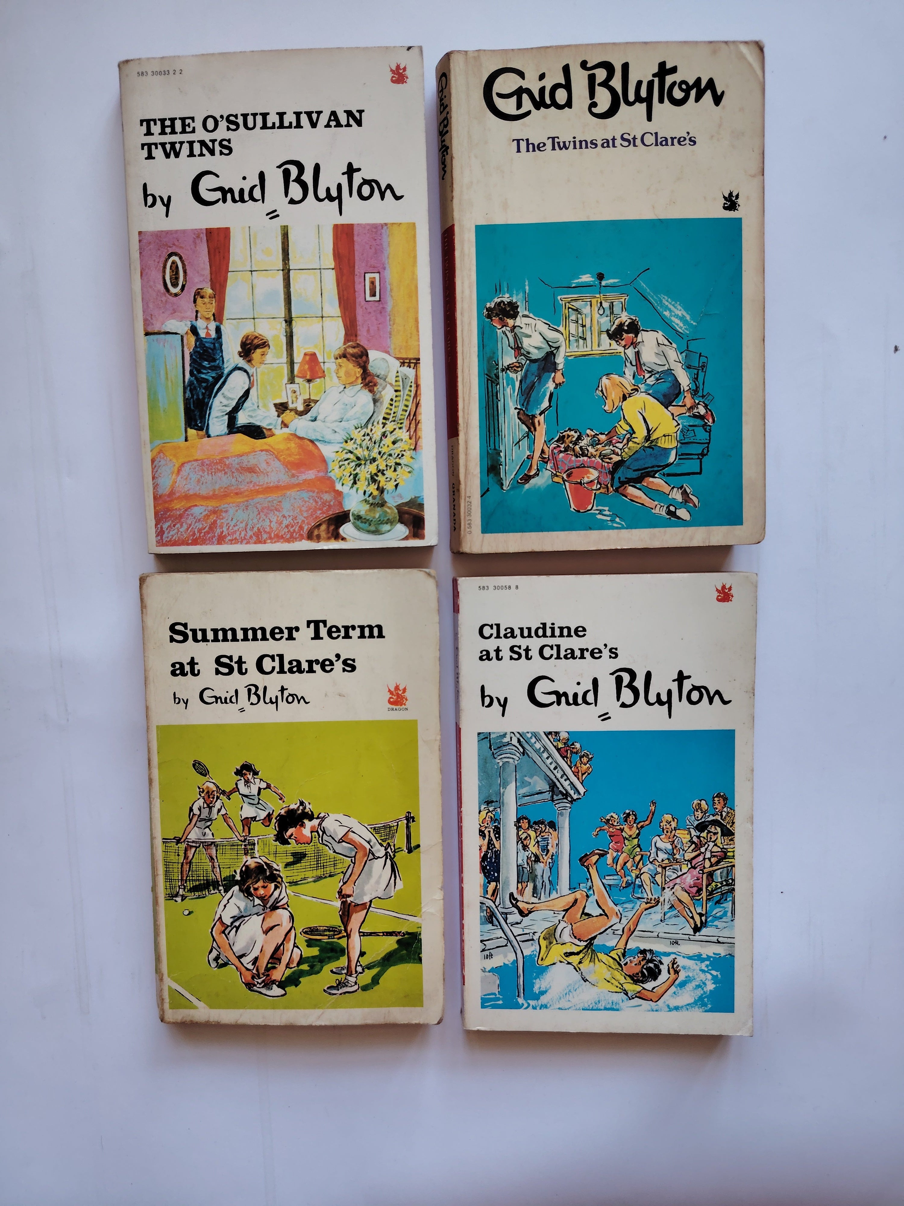 Four Enid Blyton St Clare's, The O'Sullivan Twins, The Twins at St Clare's, Summer Term at St Clare's, Claudine at St Clare's