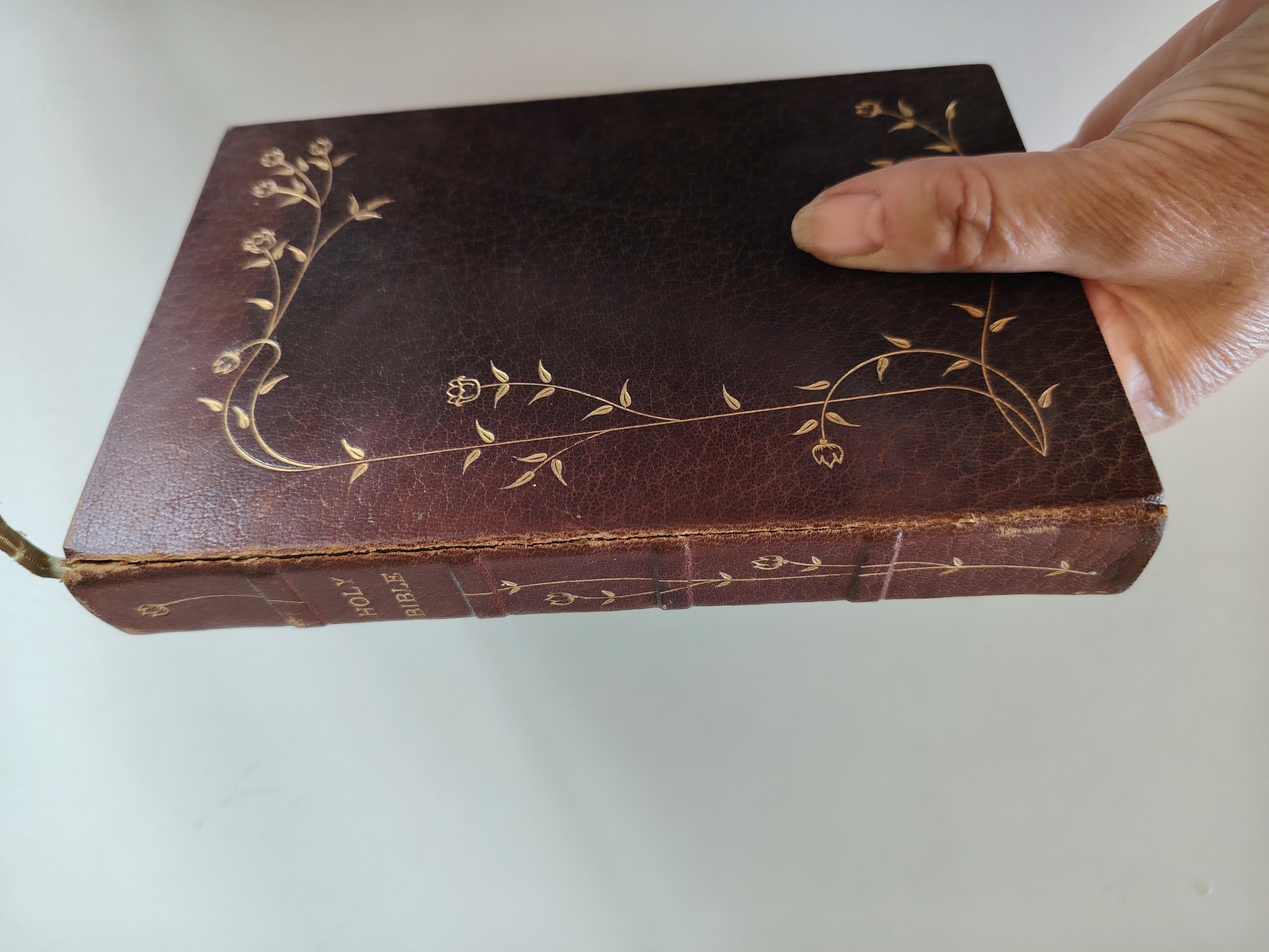 The Holy Bible Appointed to be Read in Churches Oxford Henry Frowde Decorated Leather Undated c1900