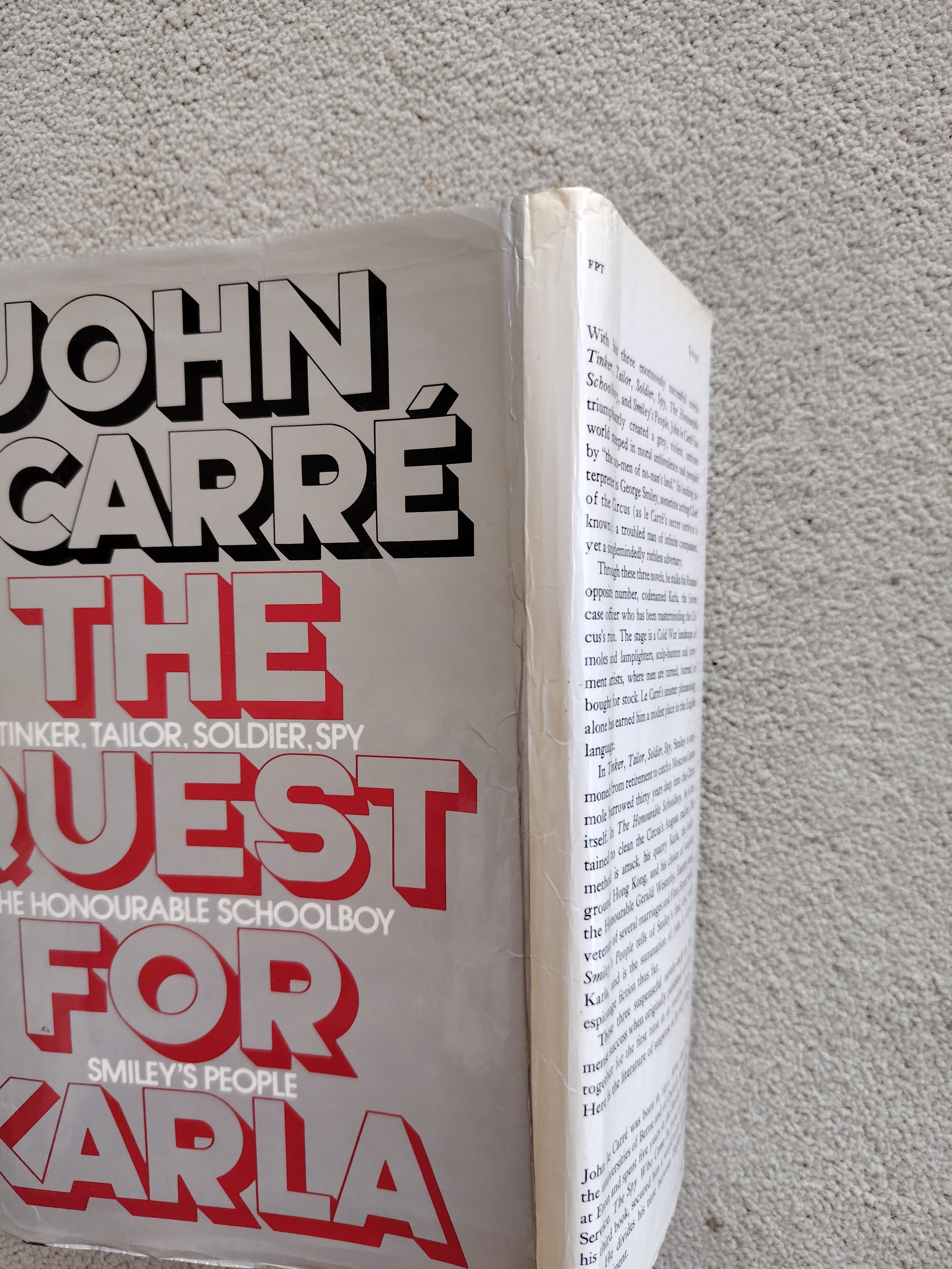 The Quest for Karla by John le Carre Tinkler Tailor Soldier Spy, The Honourable Schoolboy and Smiley's People First US Edition Alfred A Knopf 1982