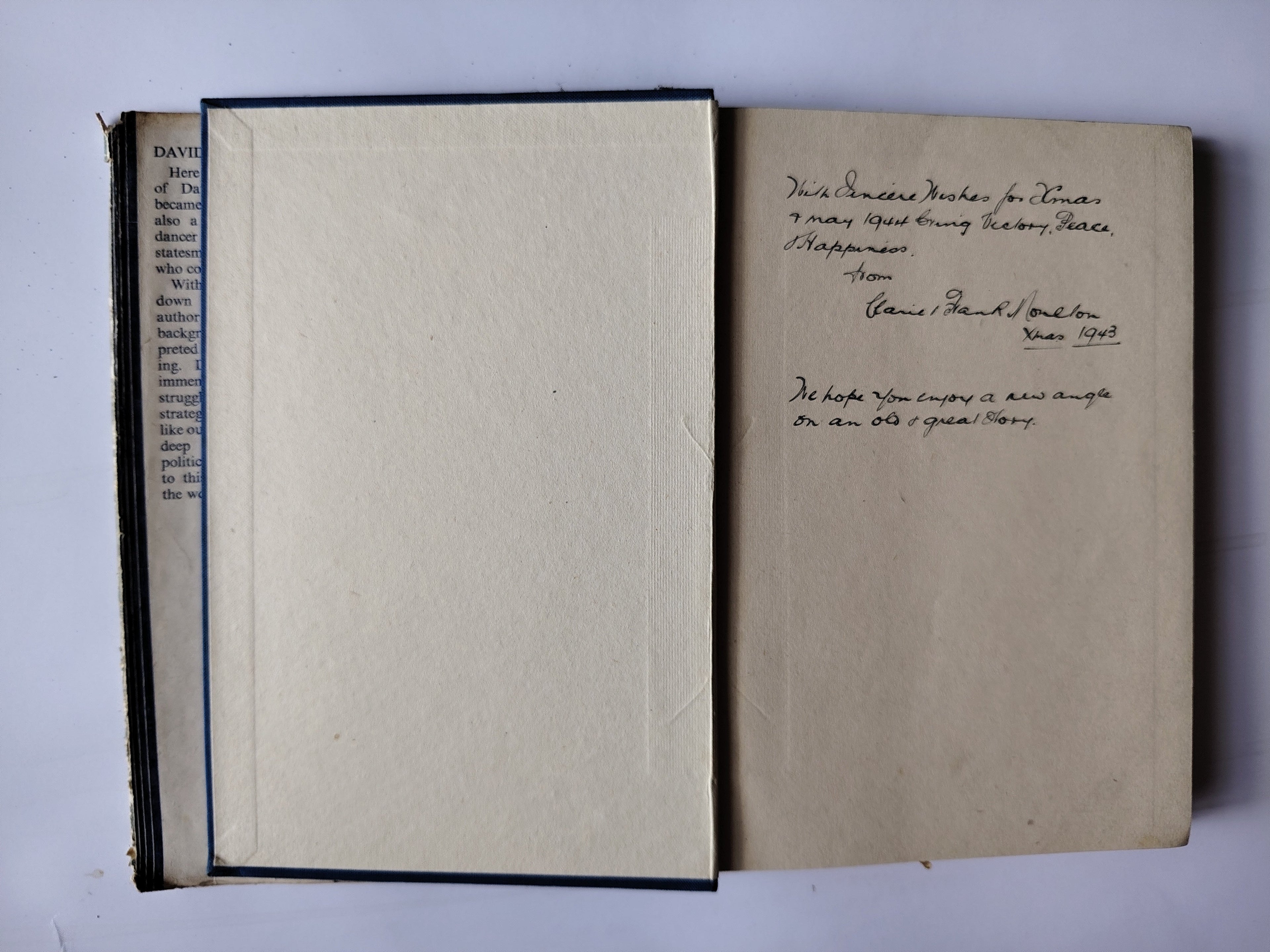 David by Duff Cooper First Edition Hardback in Dustjacket 1943