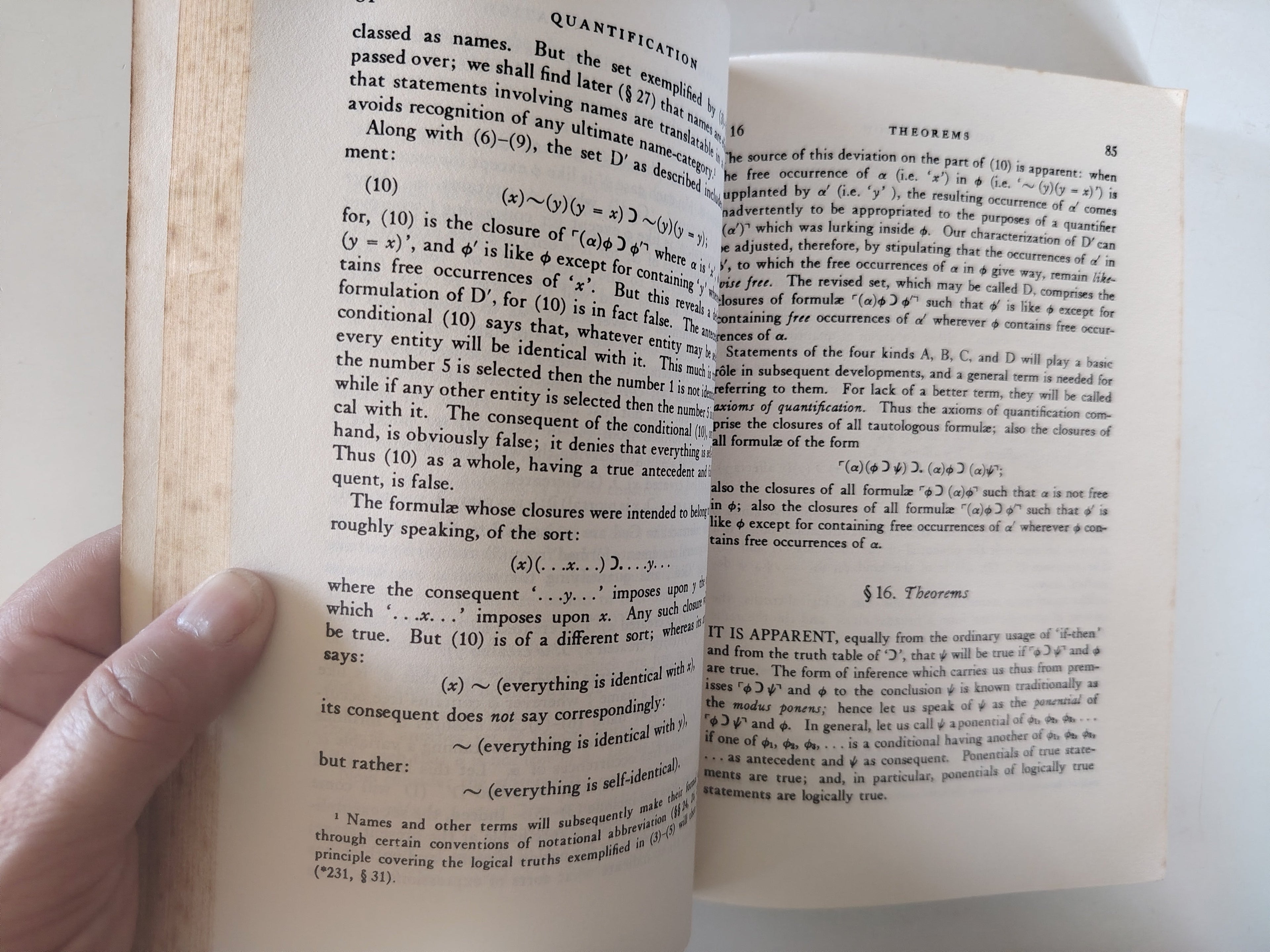 Two Willard Van Orman Quine Paperback Books From a Logical Point of View Logica Philosophical Essays and Mathematical Logic