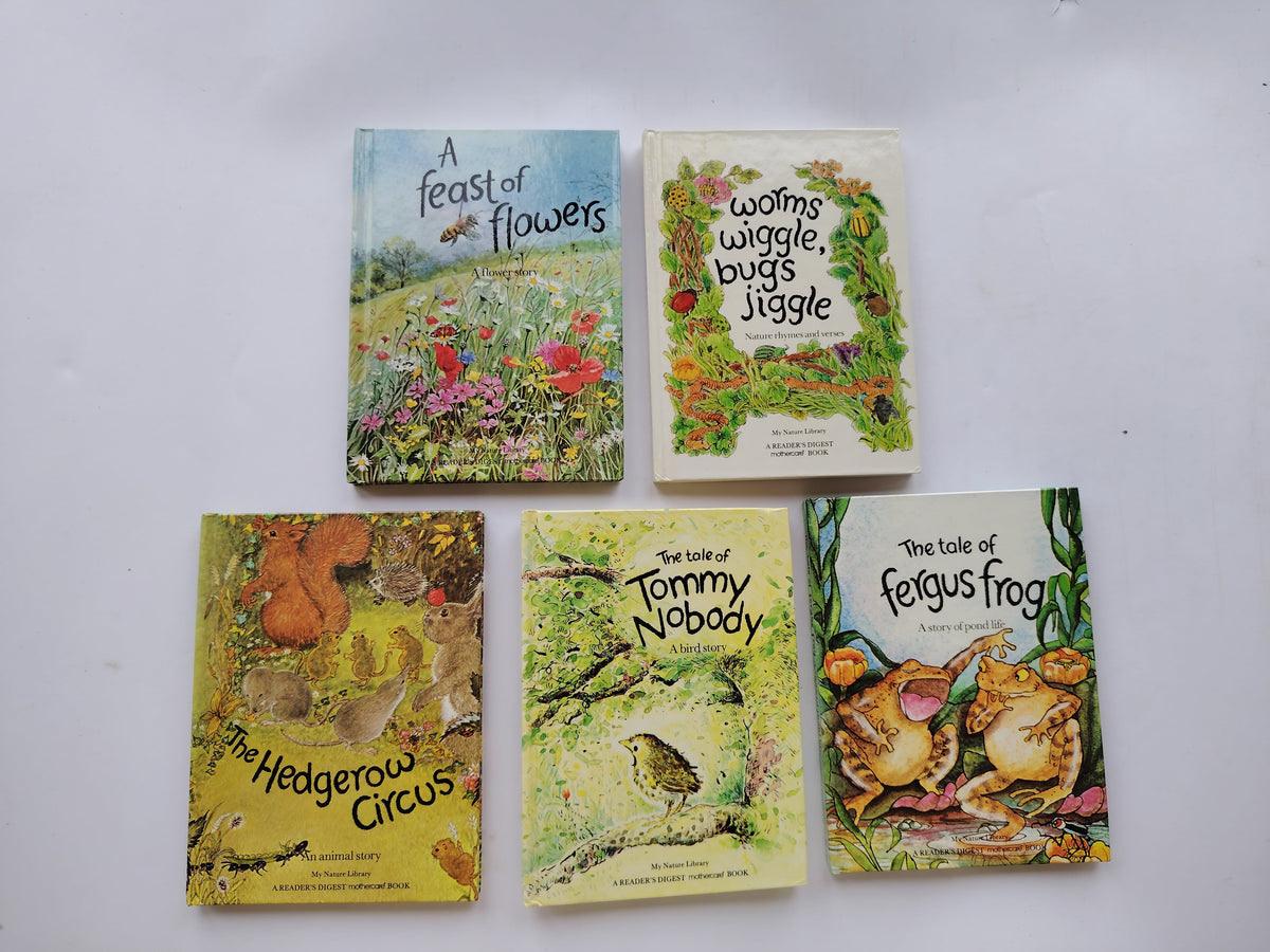 My Nature Library Reader's Digest and Mothercare Box Set of Five Small Illustrated Books in 1984