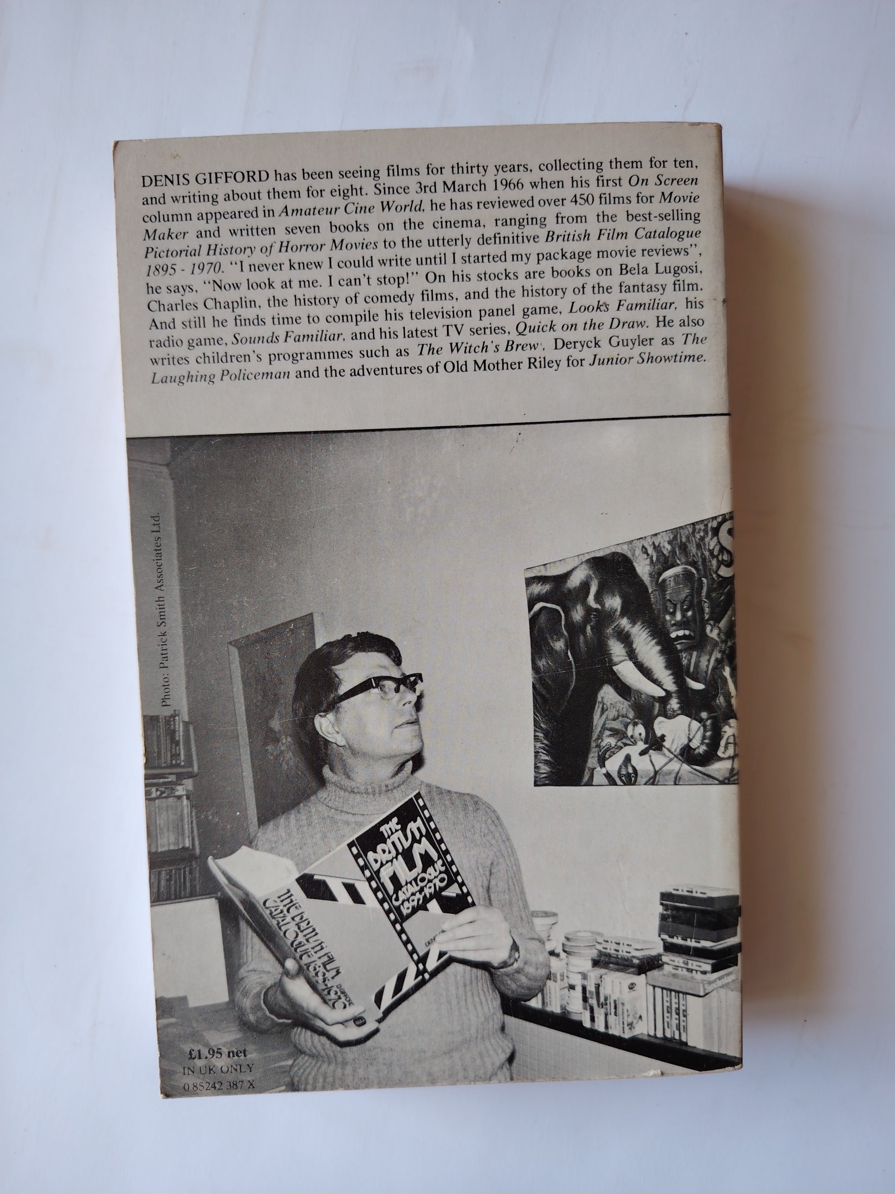 The Armchair Odeon The Collector's Guide to the Movies by Denis Gifford First Edition 1974