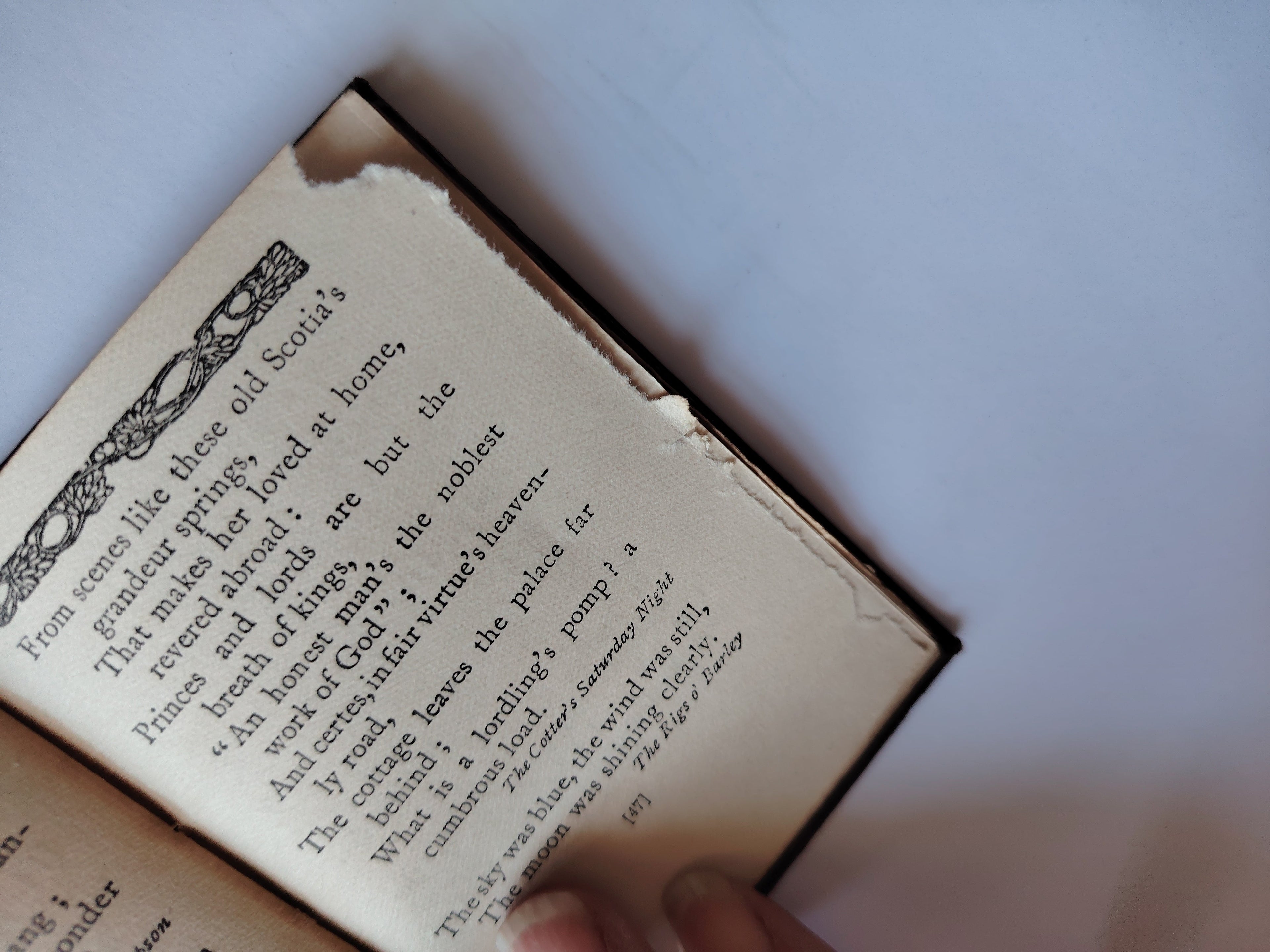 Wayside Thoughts From Burns Sesame Booklets G G Harrap & Co Ltd Undated Leather Miniature