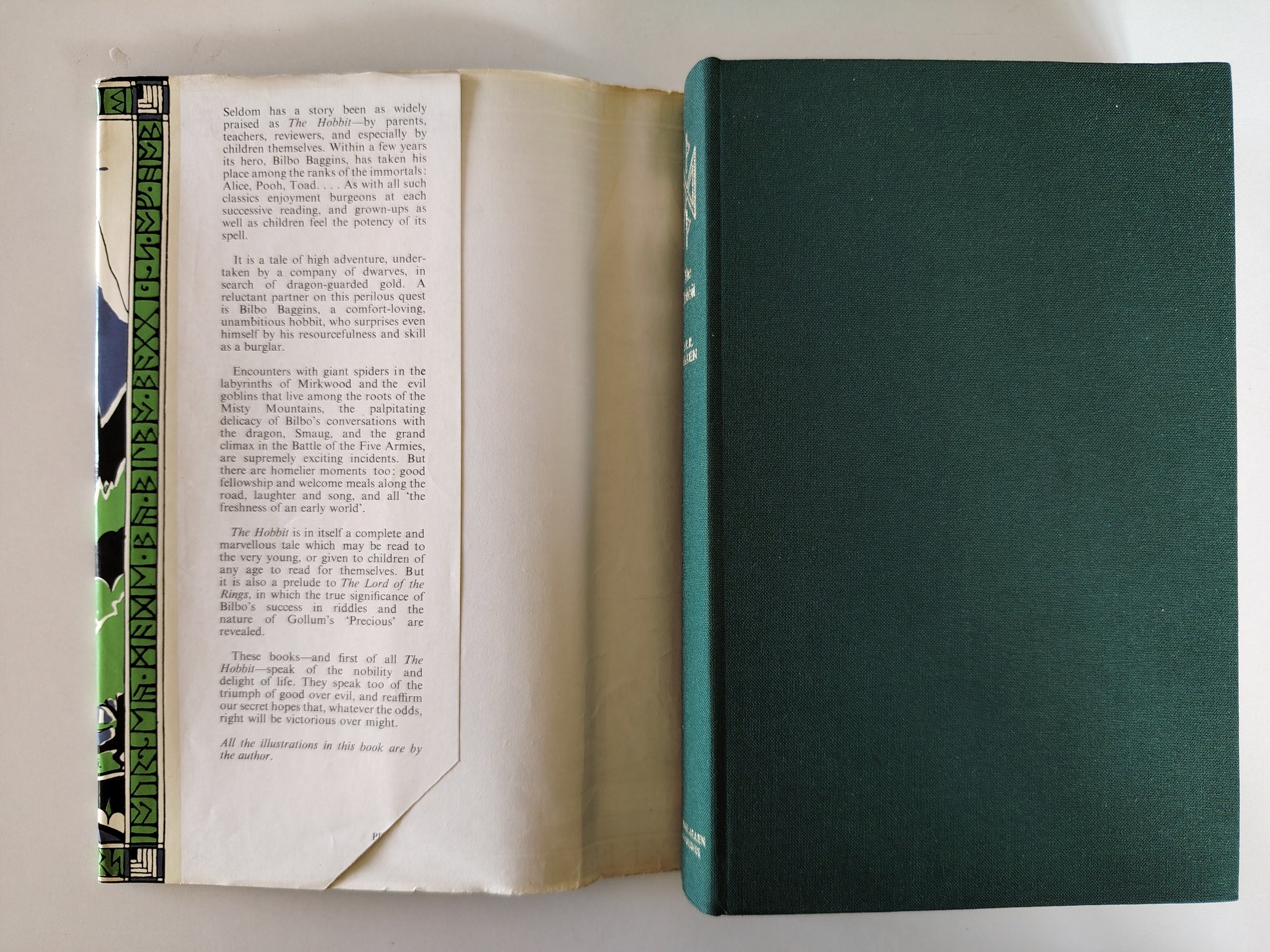 The Hobbit or There and Back Again by J R R Tolkien Illustrated George Allen & Unwin Fourth Edition 1978