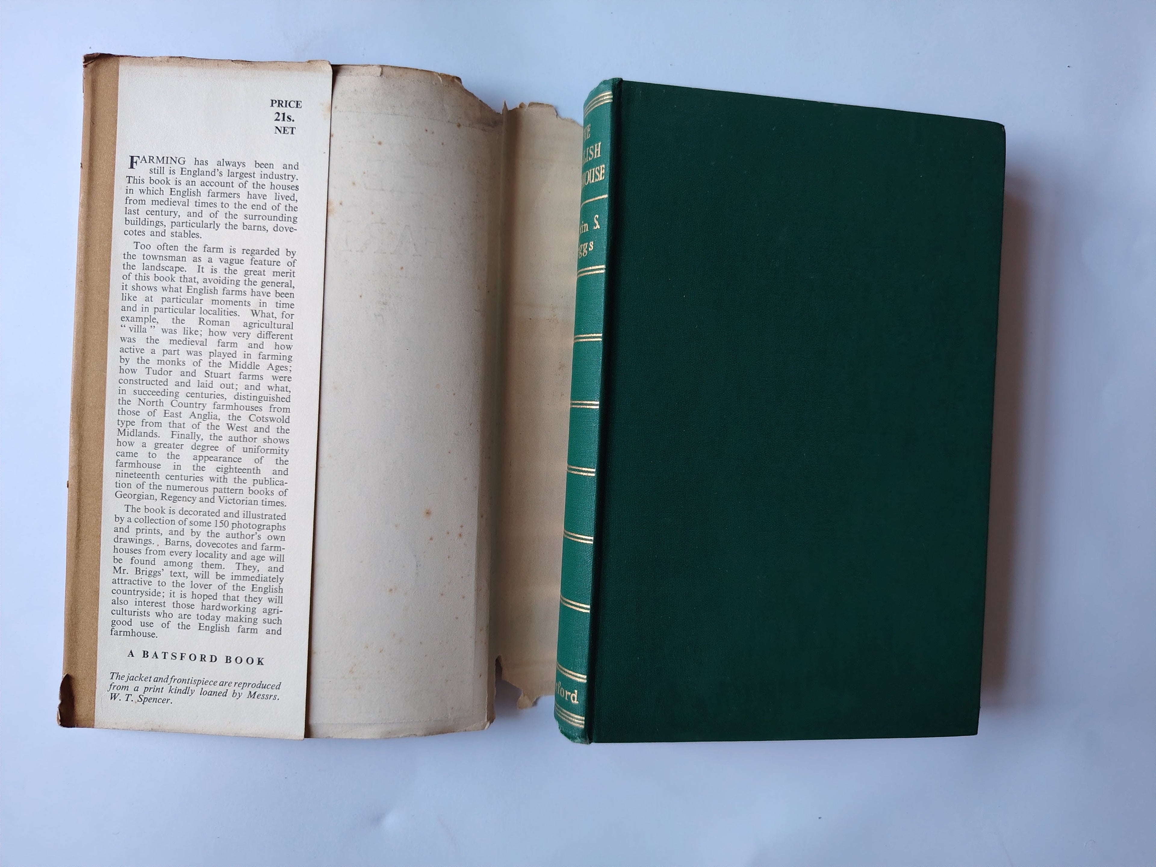 The English Farmhouse The New Heritage Series by Martin S Briggs 1953 First Edition