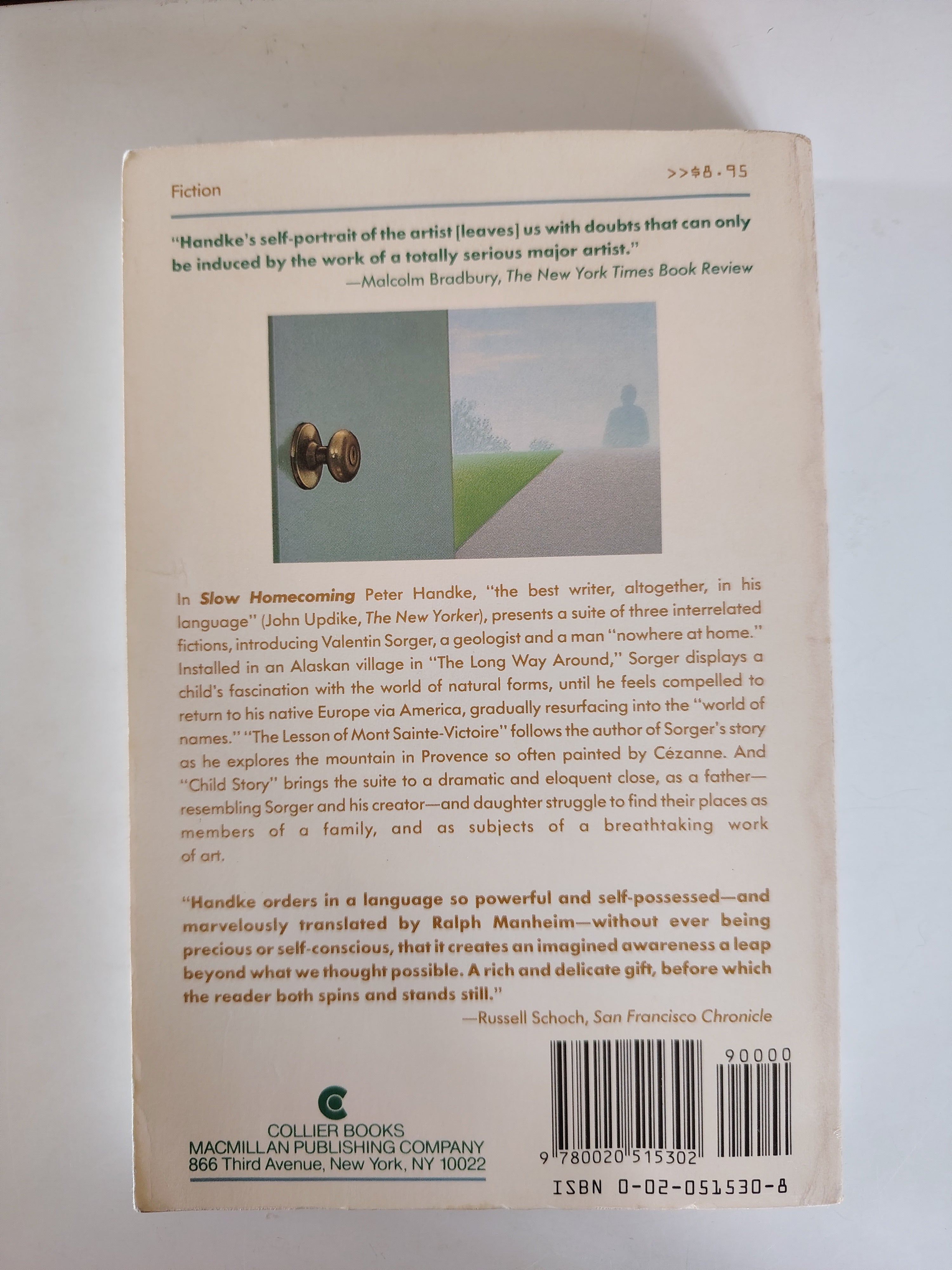 Slow Homecomings by Peter Handke First Edition Paperback 1988 Collier Fiction